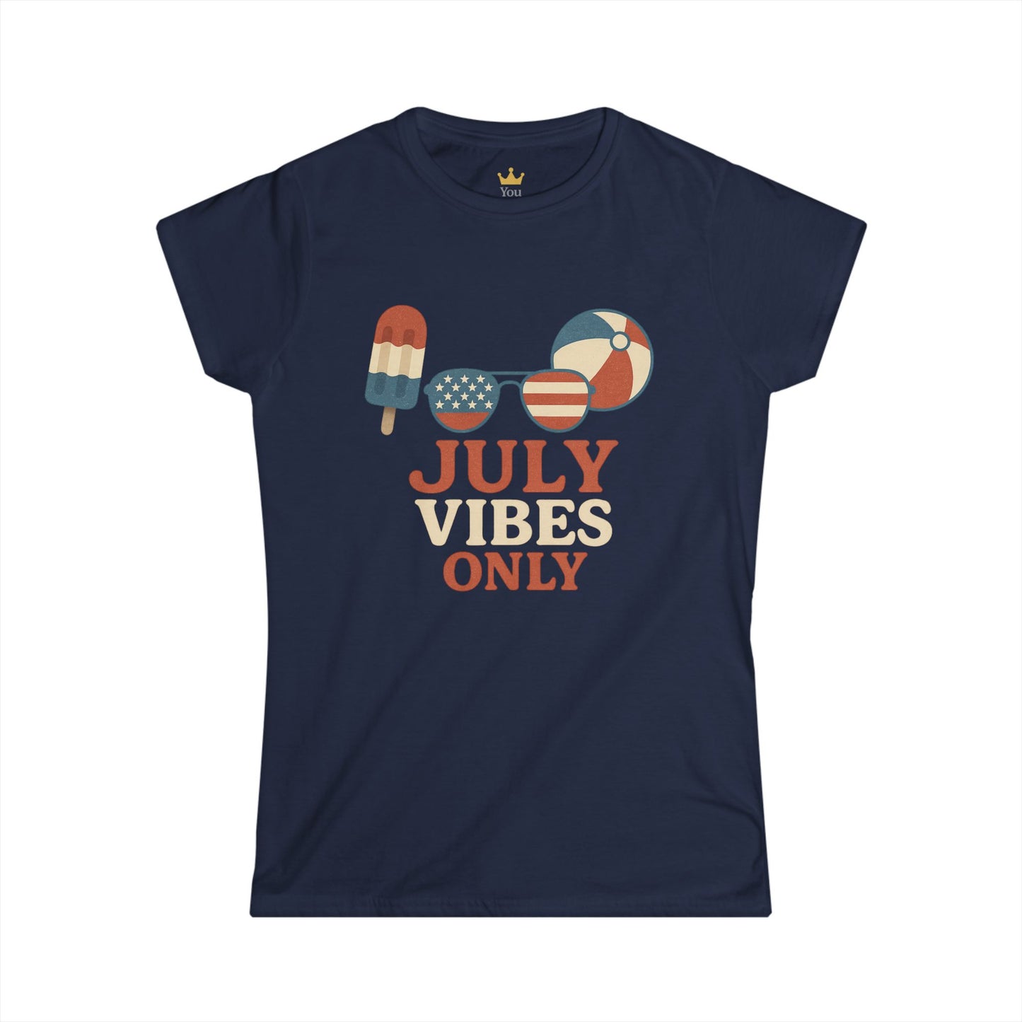 July Vibes Only | Patriotic Summer Popsicle & Beach Shirt