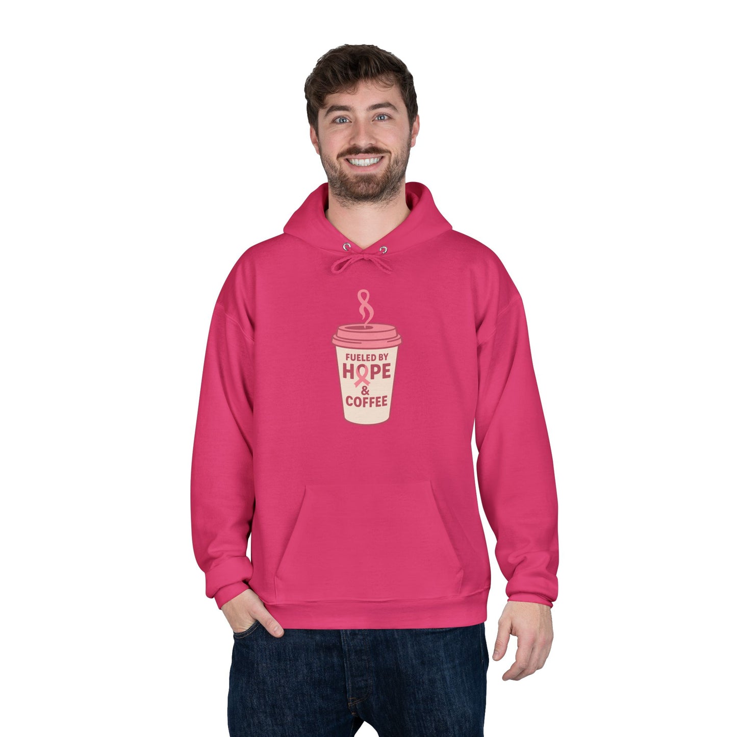 Fueled by Hope & Coffee | Cozy Hoodie for Coffee Lovers