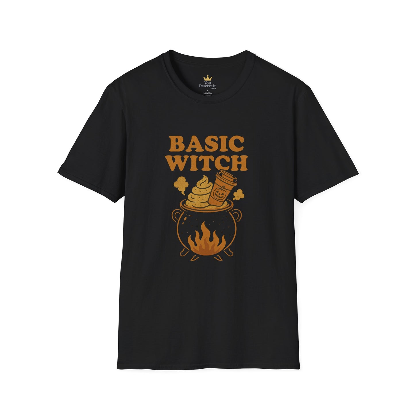 Basic Witch Halloween Shirt | Funny Fall PSL Cauldron Tee | Pumpkin Spice Sarcasm T-Shirt