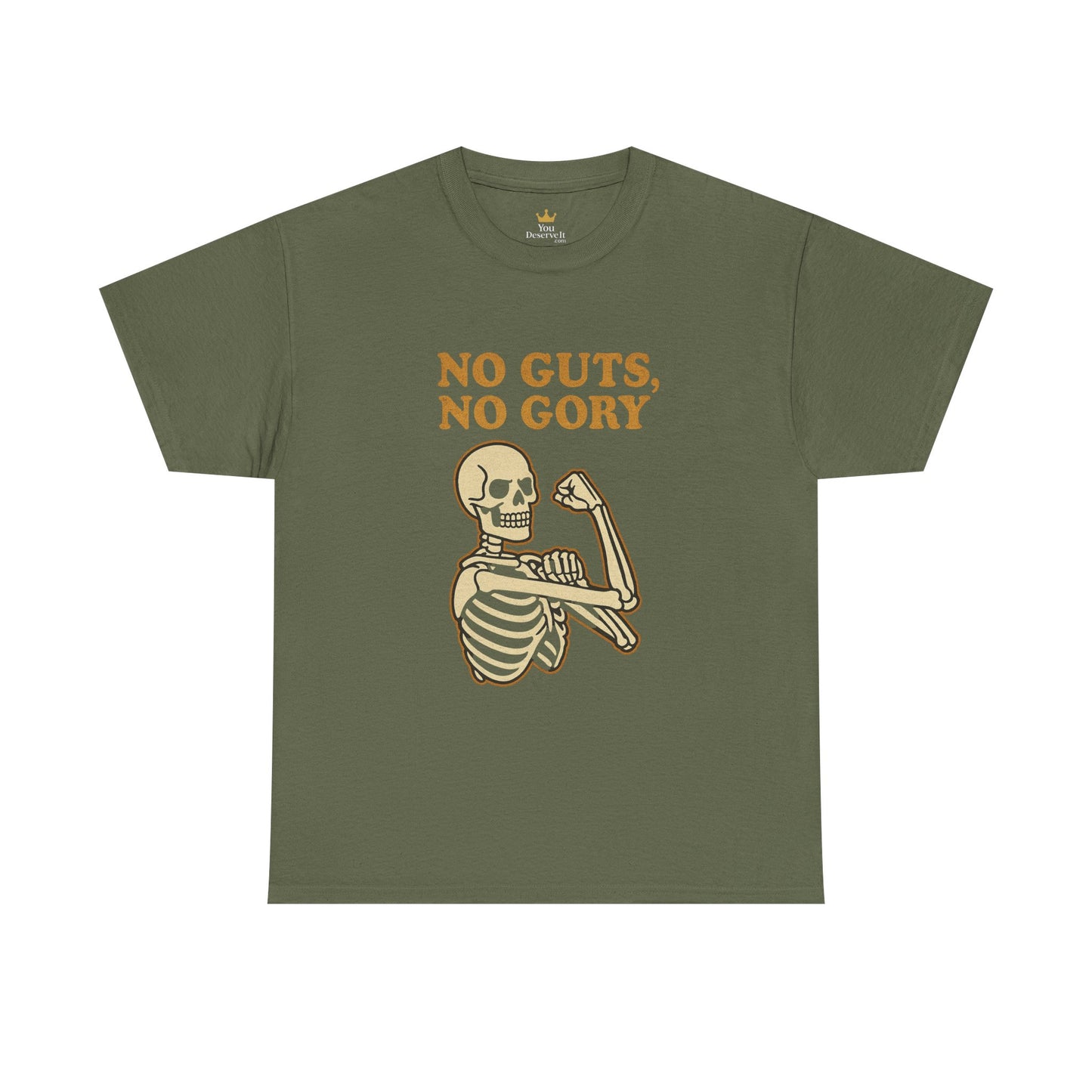 No Guts, No Gory | Halloween Skeleton Motivation Tee
