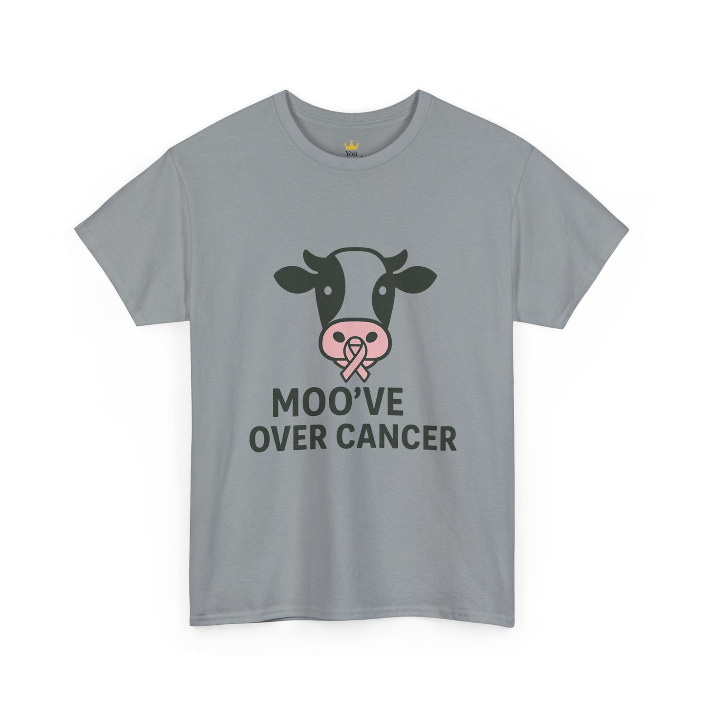 Moo've Over Cancer | Breast Cancer Awareness Cow Tee