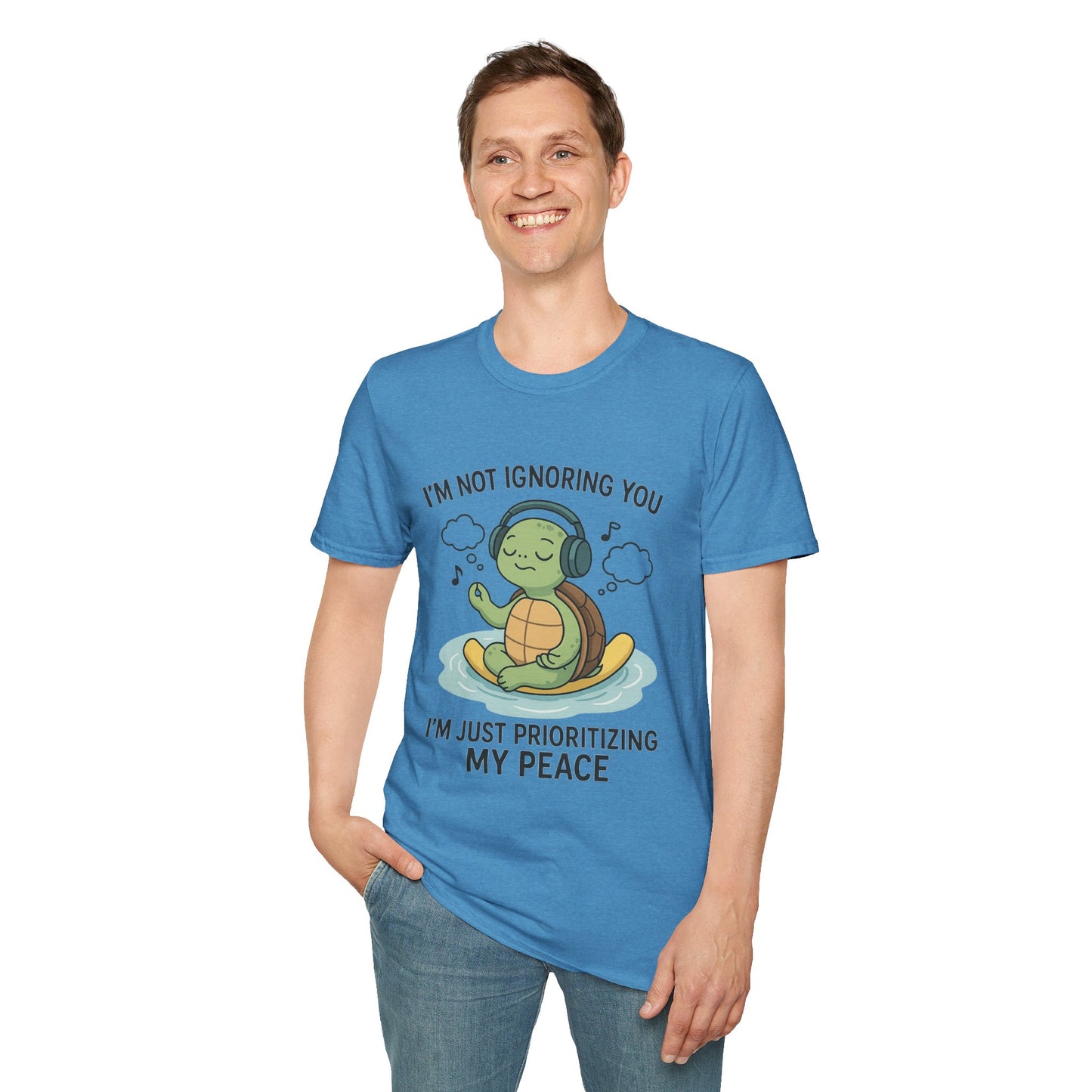 Calm Vibes Turtle T-Shirt - My Peace Graphic Tee, Relaxation Shirt, Nature Lover Gift, Mindfulness Apparel, Cute Animal Top