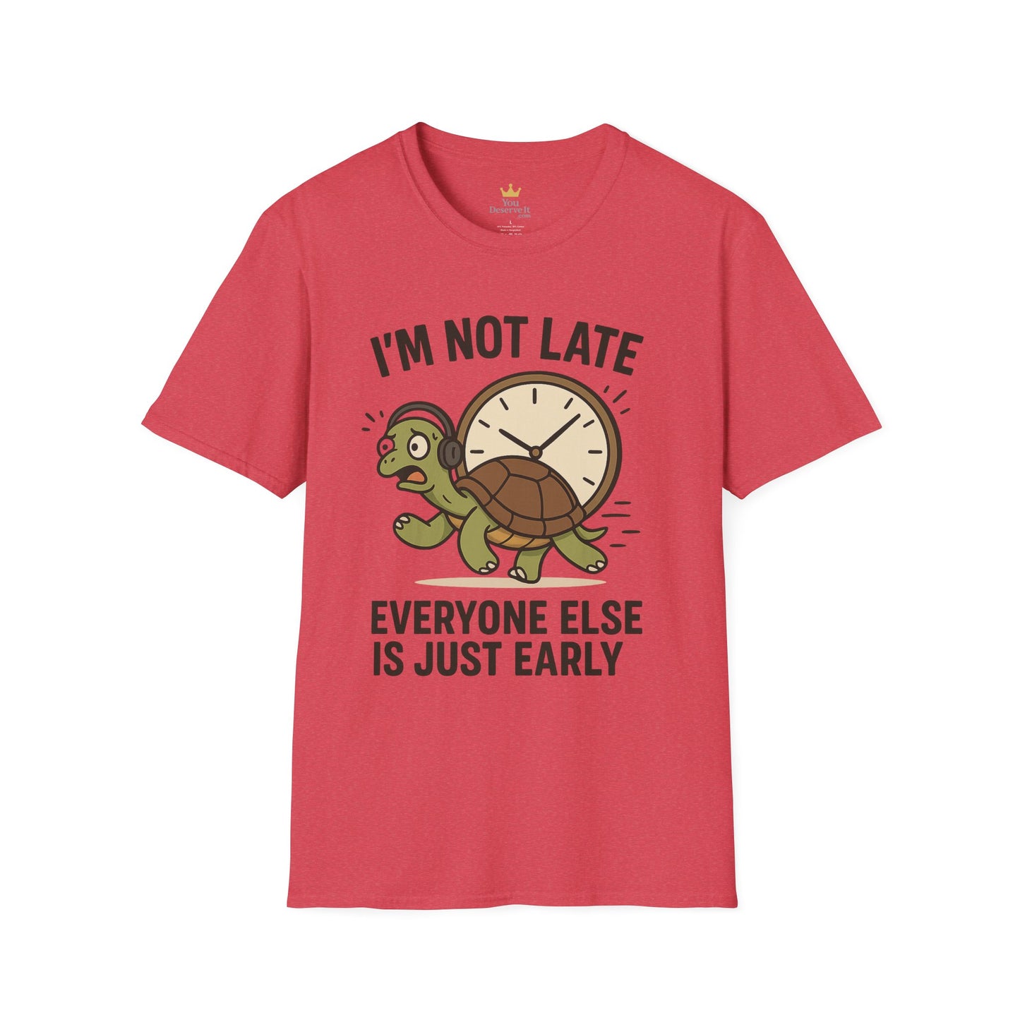 Funny Turtle T-Shirt, Humorous Gift for Friends, Unisex Graphic Tee, Birthday Present, Casual Wear, Animal Lover Shirt