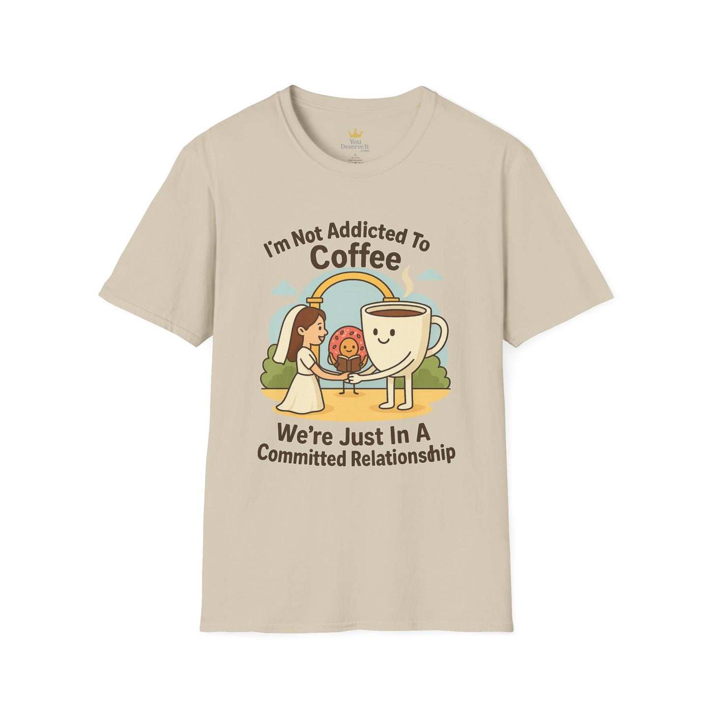 Funny Coffee T-Shirt, Gift for Coffee Lovers, Unisex Softstyle Tee, Cute Relationship Humor Shirt, Perfect for Birthdays and Coffee