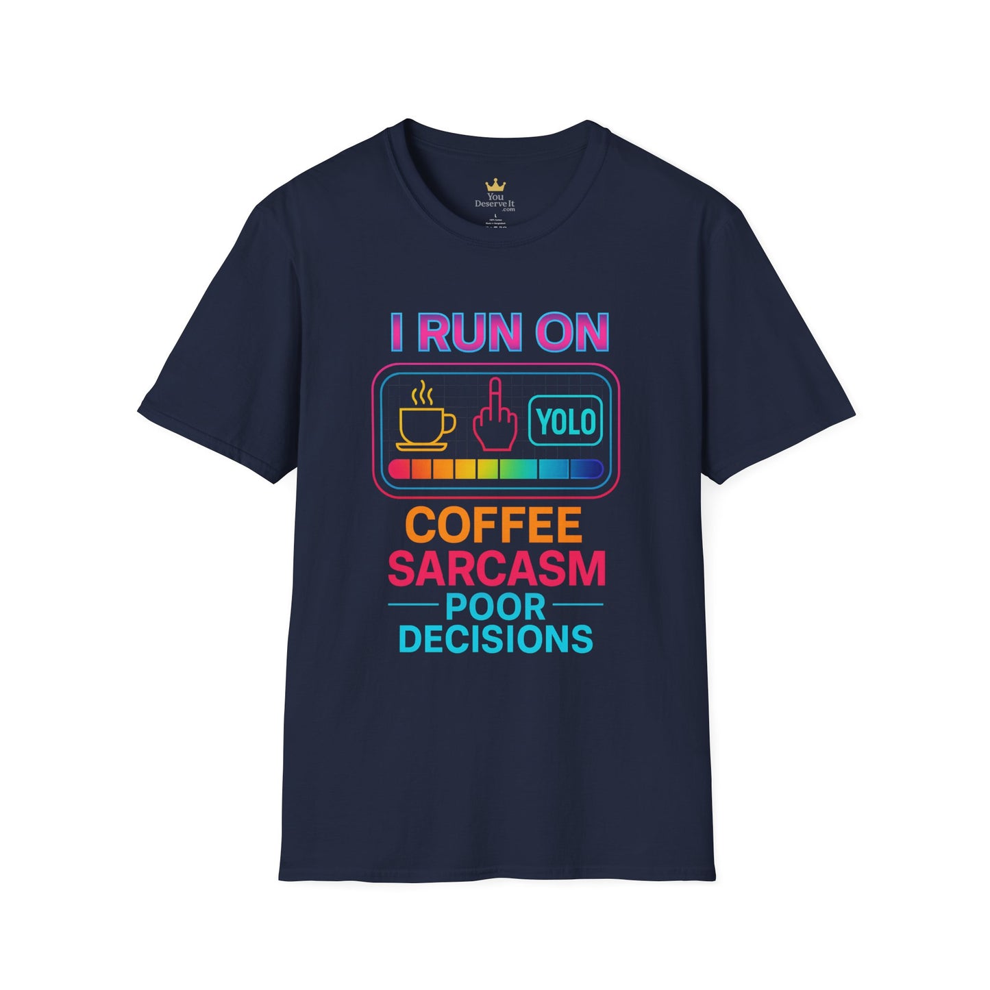 Funny Sarcasm Coffee T-Shirt | Gift for Coffee Lovers | YOLO Tee | Unisex Casual Wear | Ideal for Birthdays, Holidays