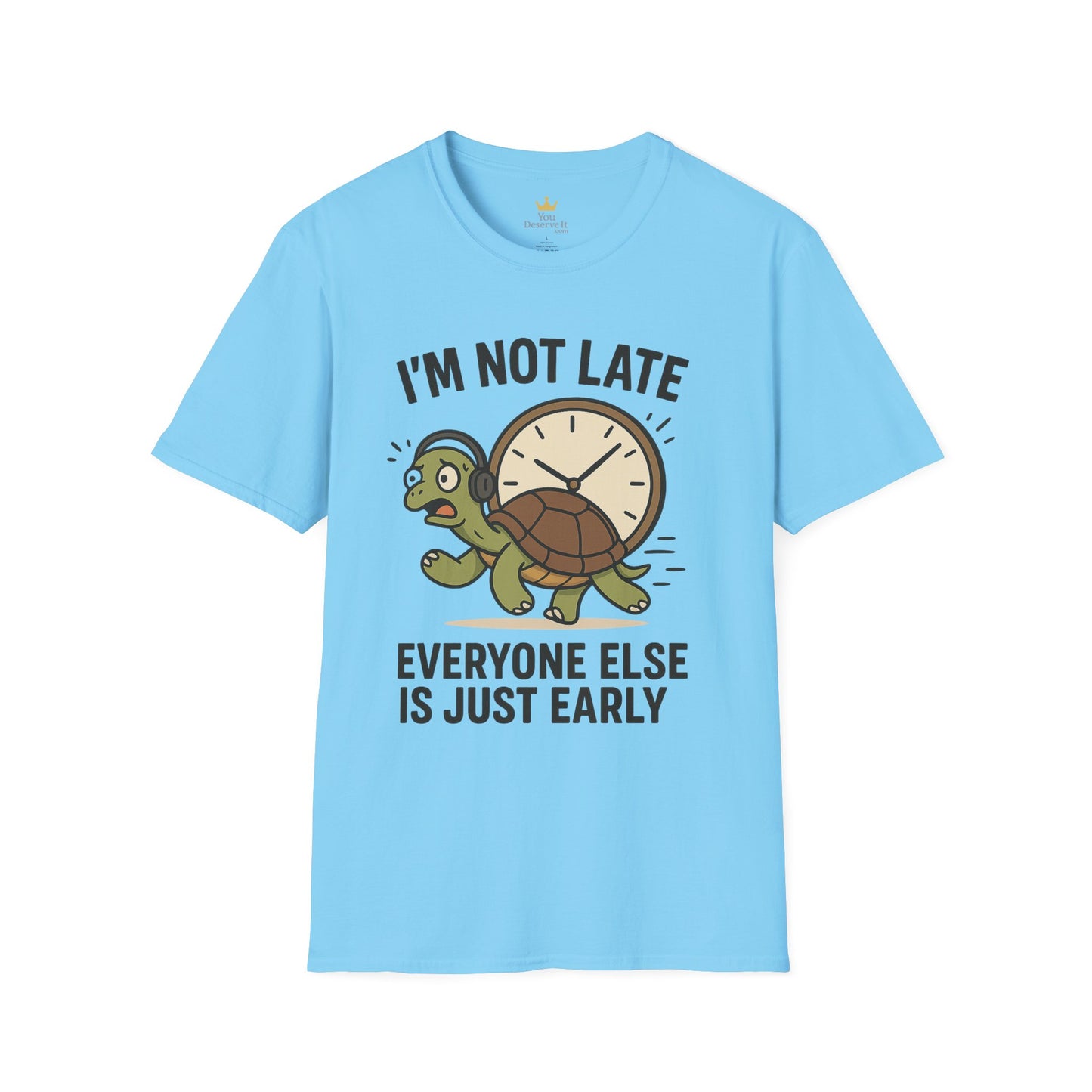 Funny Turtle T-Shirt, Humorous Gift for Friends, Unisex Graphic Tee, Birthday Present, Casual Wear, Animal Lover Shirt