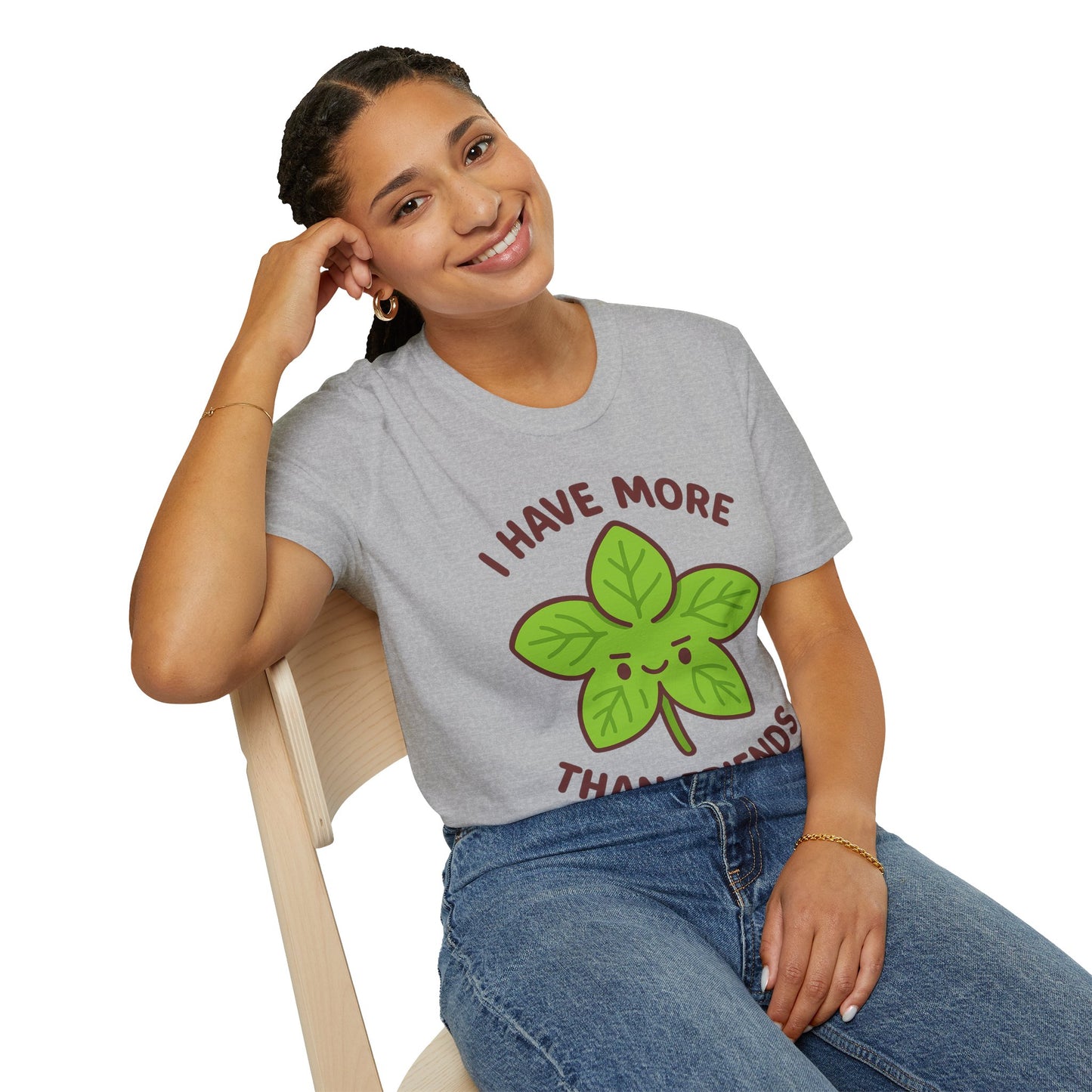 I Have More Basil Than Friends – Cute Kawaii Garden T-Shirt