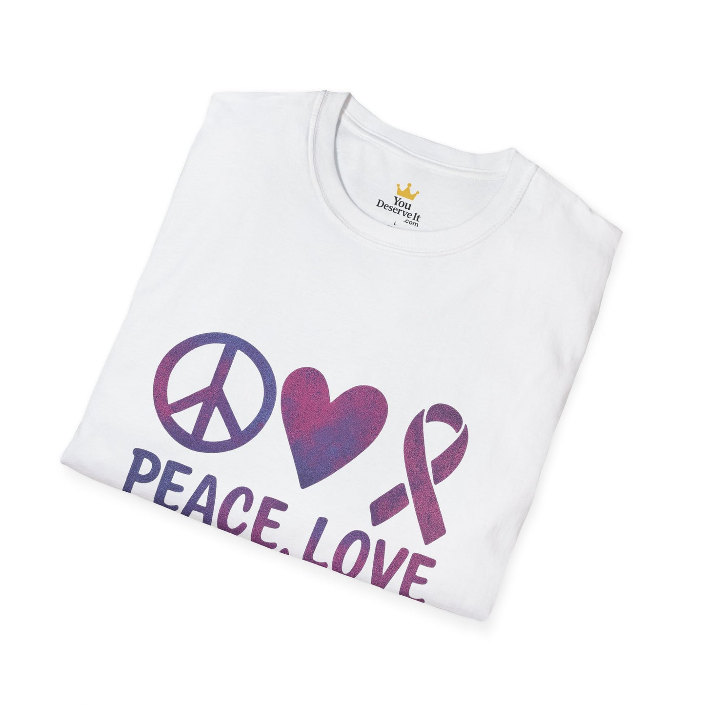 Peace Love Cure Shirt | Breast Cancer Awareness Tee | Support, Strength, and Hope