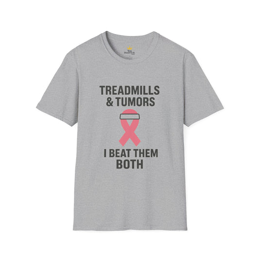 Treadmills & Tumors I Beat Them Both | Breast Cancer Survivor Workout Shirt