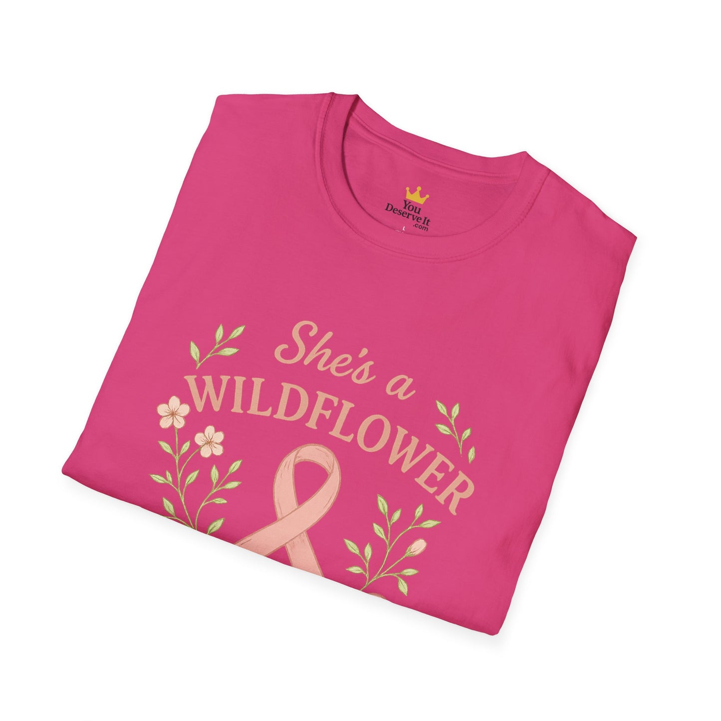Wildflower in Pink Armor | Breast Cancer Warrior Support Shirt
