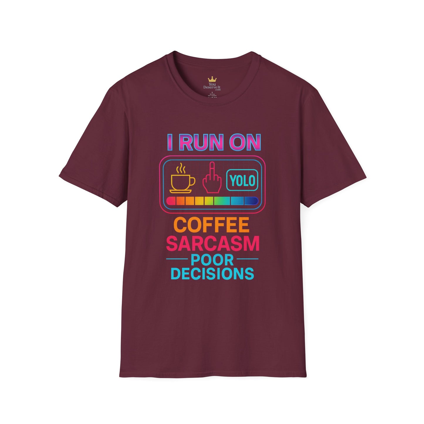 Funny Sarcasm Coffee T-Shirt | Gift for Coffee Lovers | YOLO Tee | Unisex Casual Wear | Ideal for Birthdays, Holidays