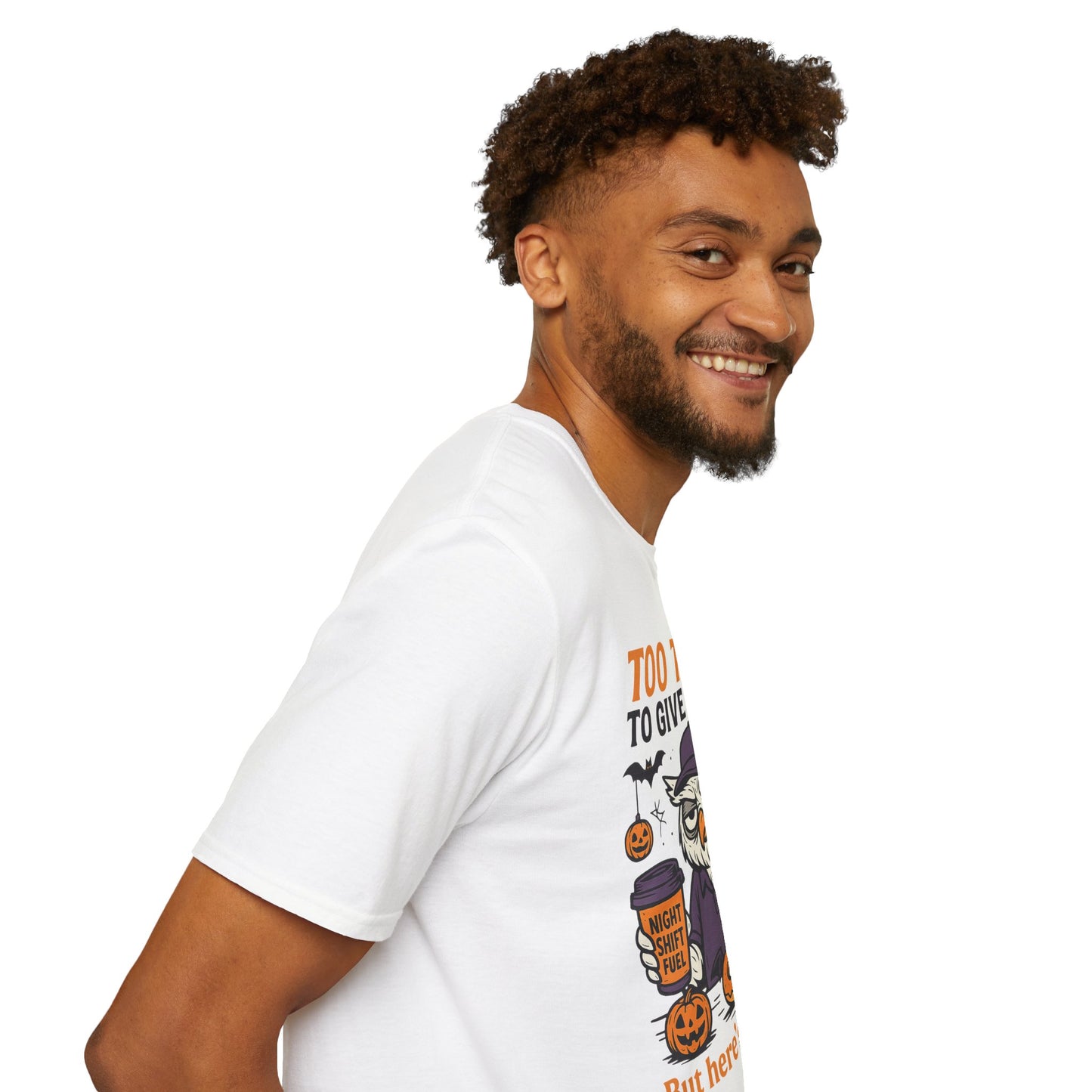 Too Tired To Give A Hoot – Funny Halloween Owl Donut T-Shirt