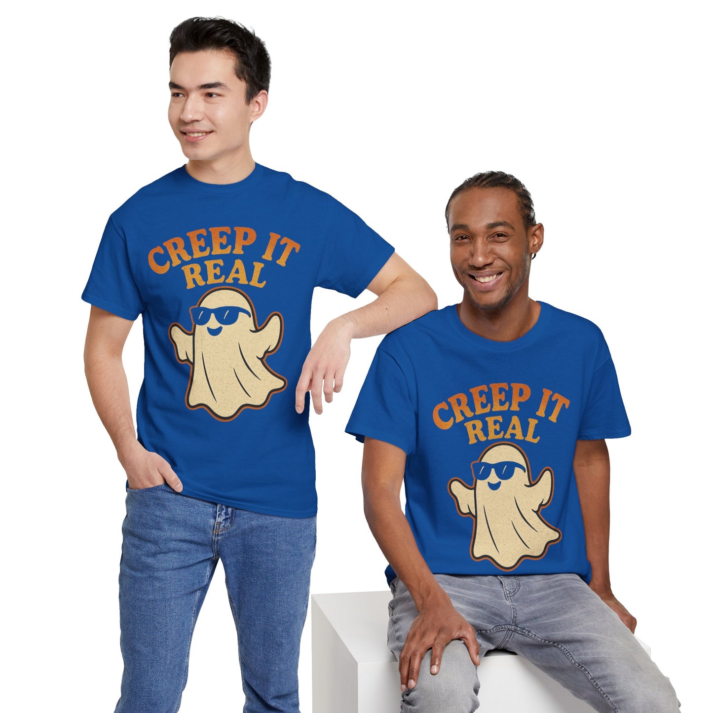 Creep It Real Shirt | Funny Halloween Ghost T-Shirt with Sunglasses