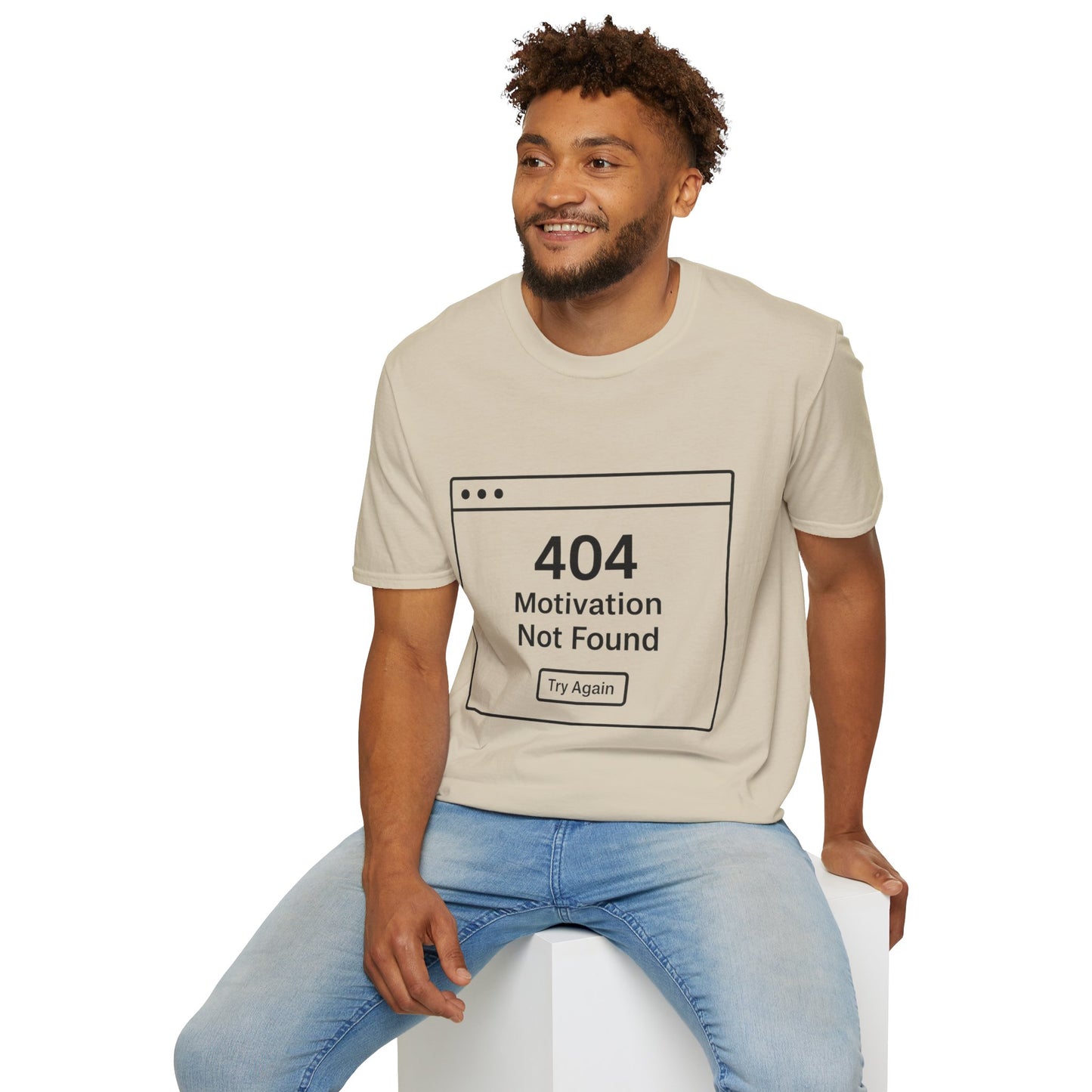 404: Motivation Not Found Tee – Your New Favorite Mood Shirt