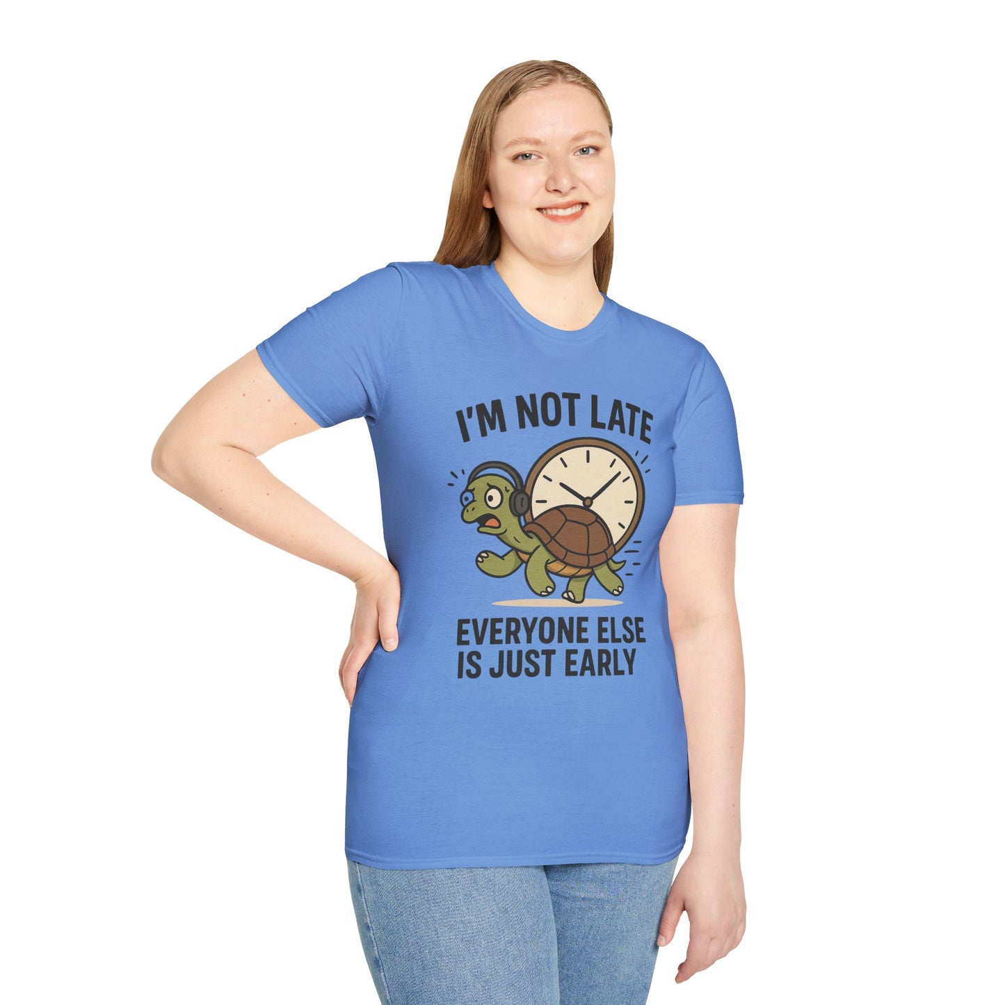 Funny Turtle T-Shirt, Humorous Gift for Friends, Unisex Graphic Tee, Birthday Present, Casual Wear, Animal Lover Shirt