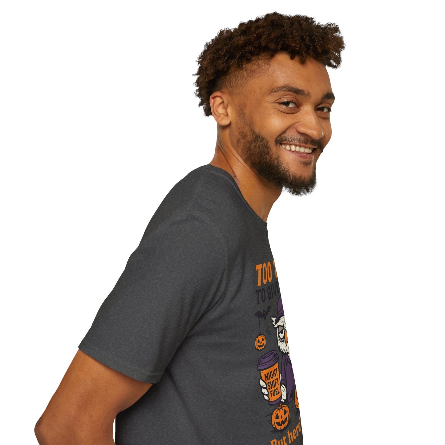 Too Tired To Give A Hoot – Funny Halloween Owl Donut T-Shirt