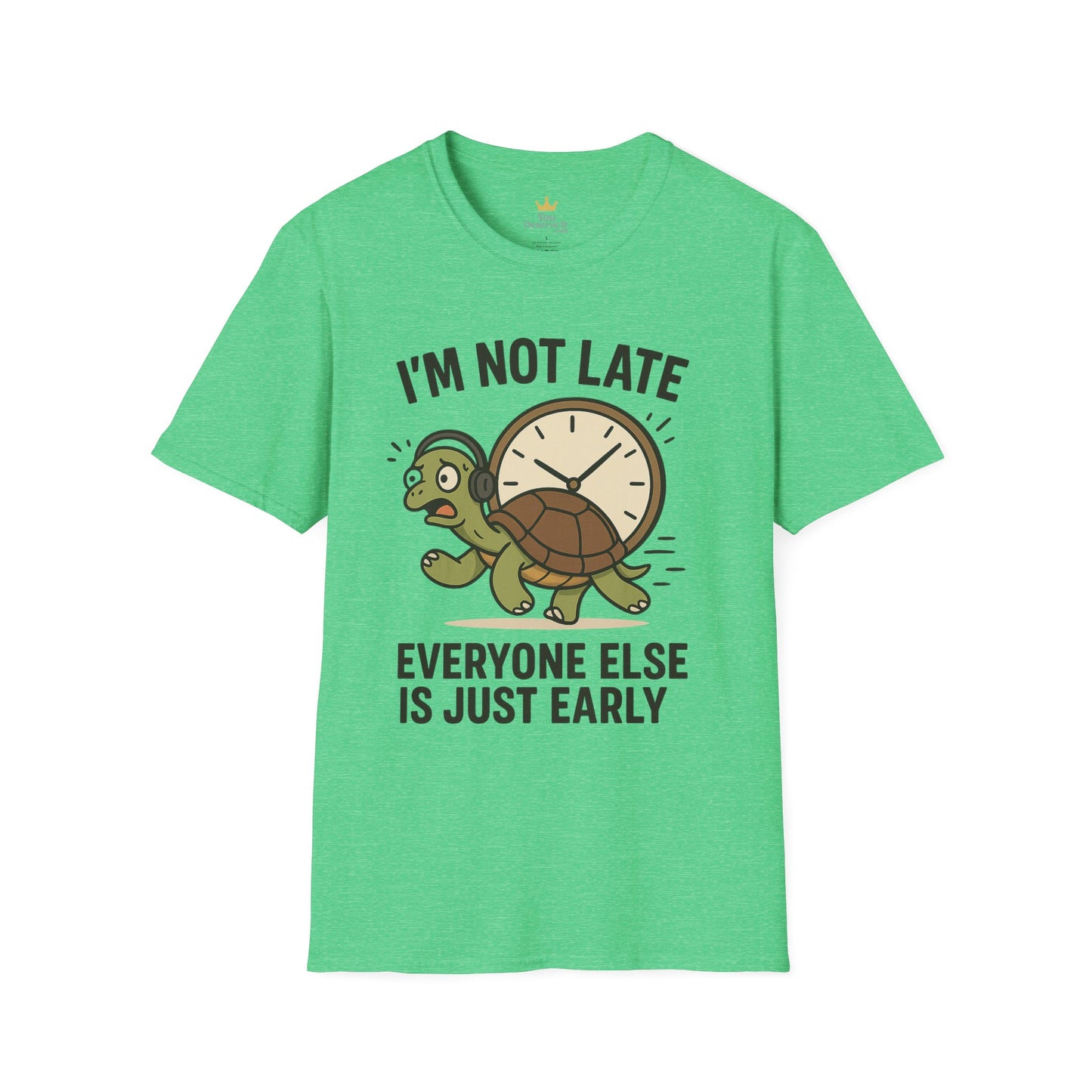 Funny Turtle T-Shirt, Humorous Gift for Friends, Unisex Graphic Tee, Birthday Present, Casual Wear, Animal Lover Shirt