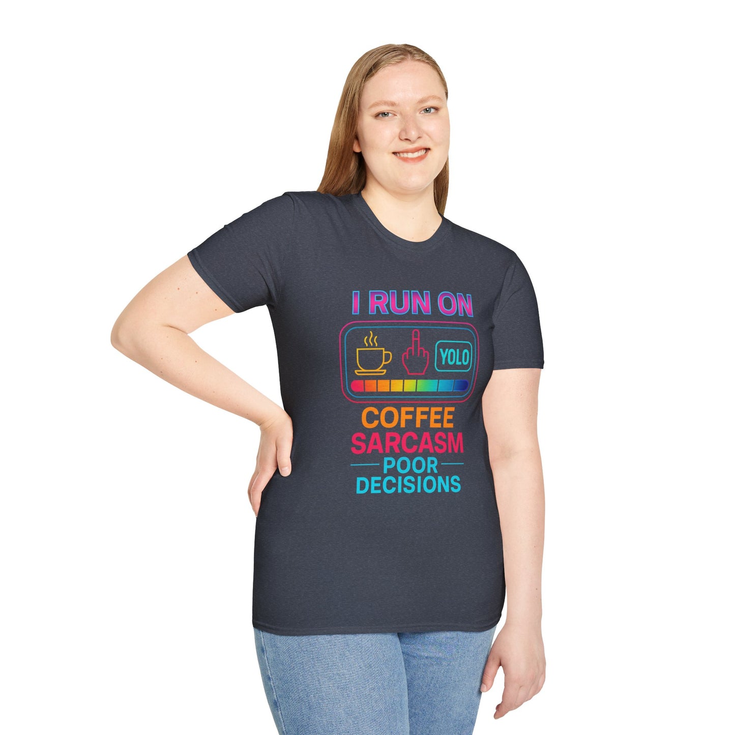 Funny Sarcasm Coffee T-Shirt | Gift for Coffee Lovers | YOLO Tee | Unisex Casual Wear | Ideal for Birthdays, Holidays