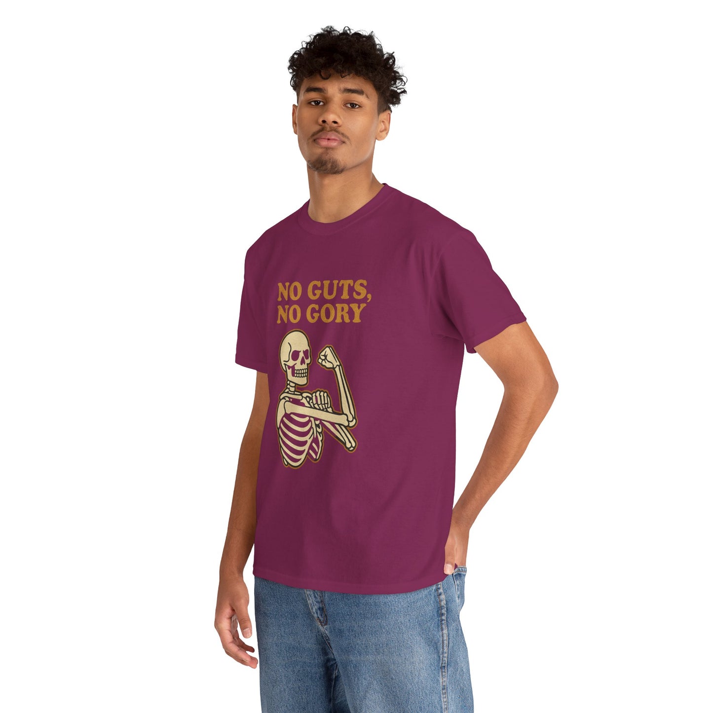 No Guts, No Gory | Halloween Skeleton Motivation Tee