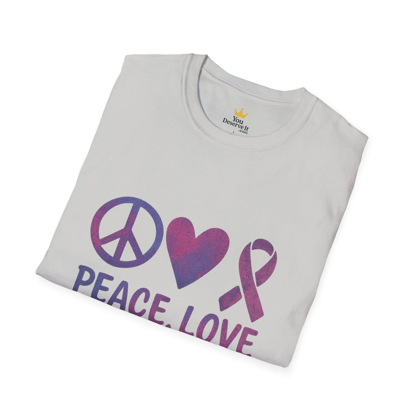 Peace Love Cure Shirt | Breast Cancer Awareness Tee | Support, Strength, and Hope