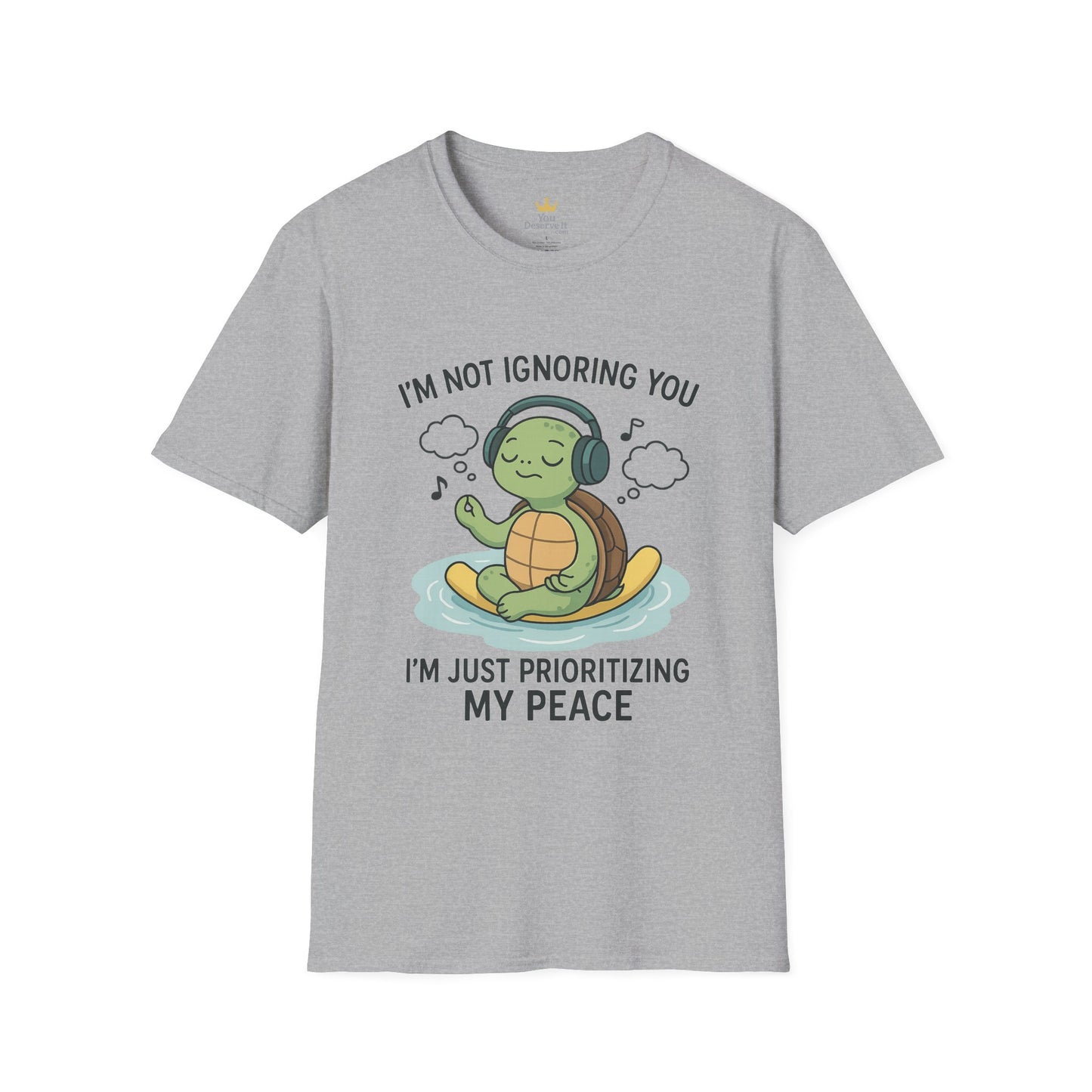 Calm Vibes Turtle T-Shirt - My Peace Graphic Tee, Relaxation Shirt, Nature Lover Gift, Mindfulness Apparel, Cute Animal Top