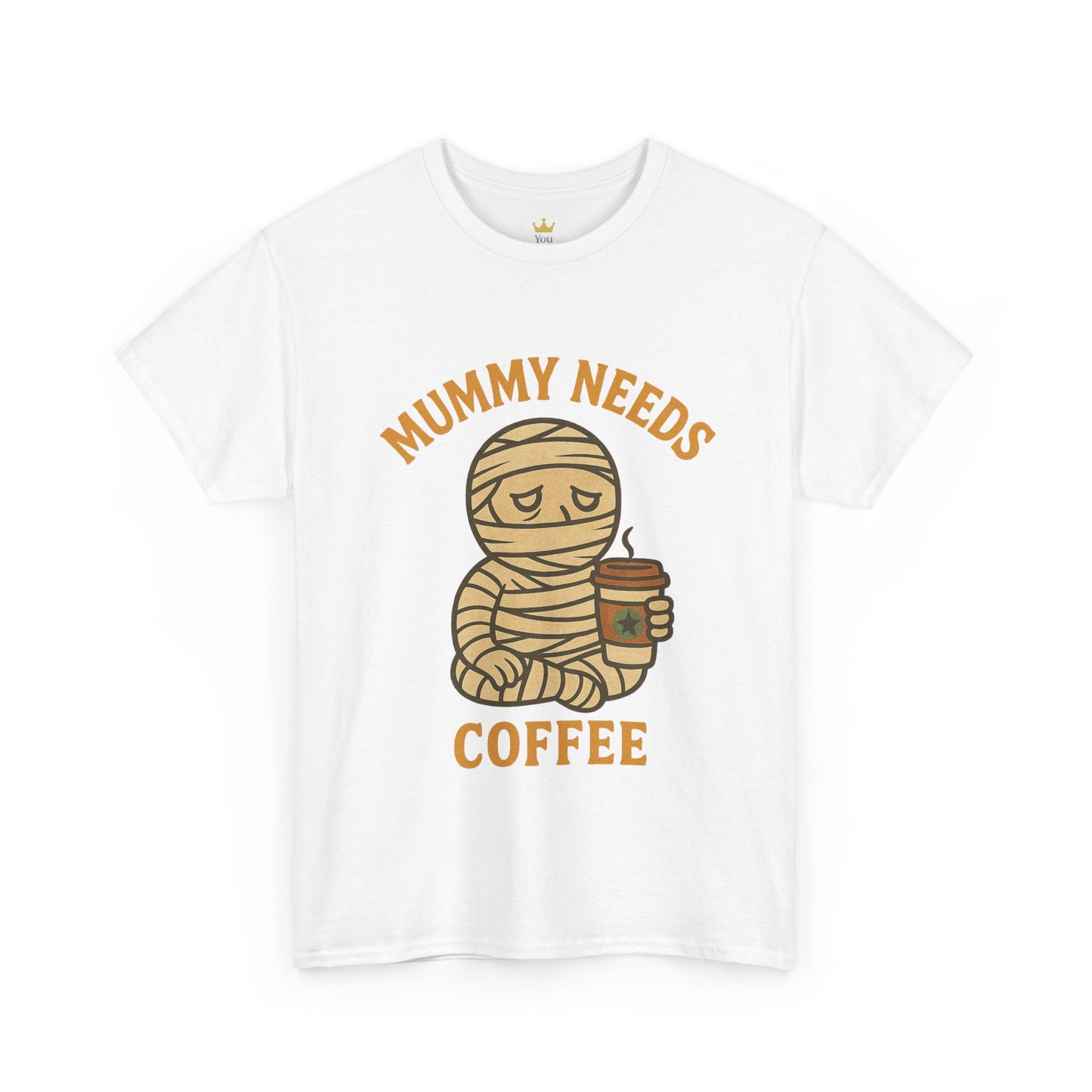 Mummy Needs Coffee Shirt | Funny Halloween Tired Mom Tee with Caffeine Theme