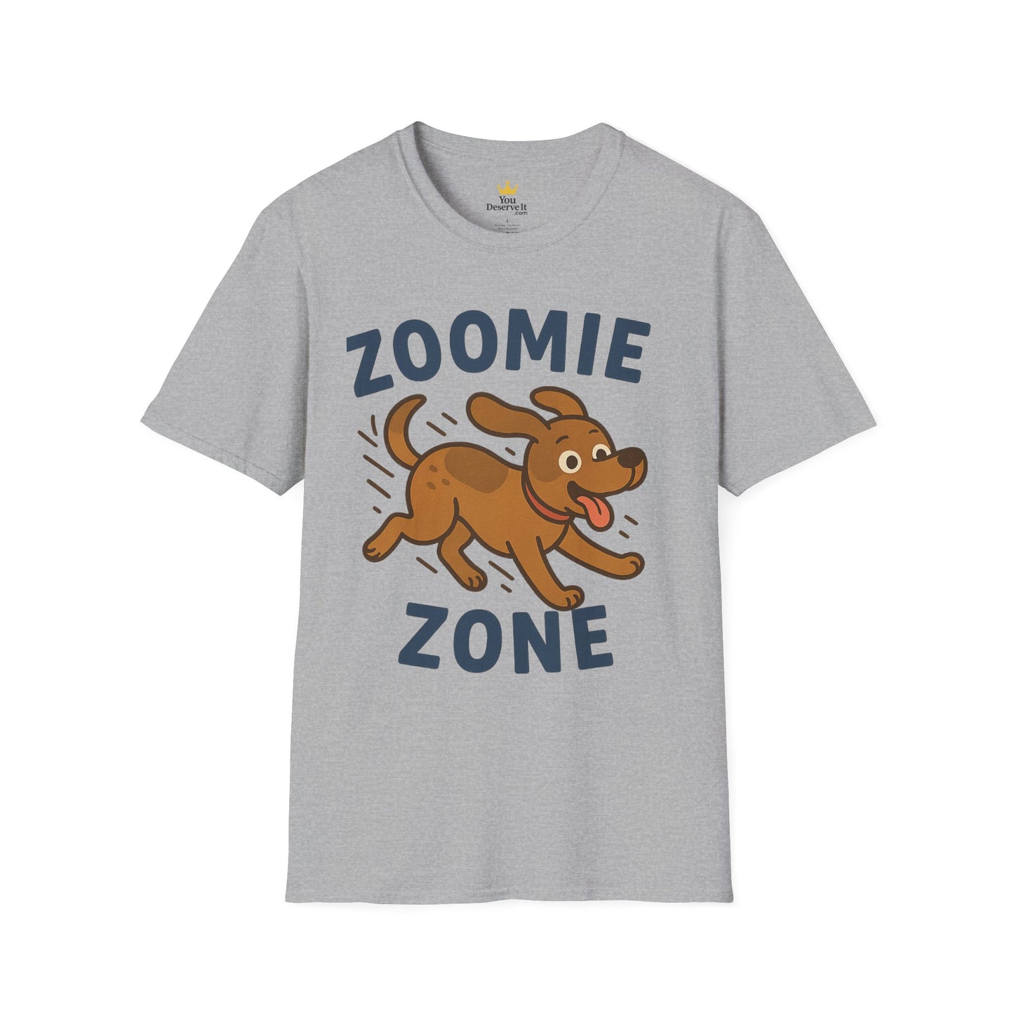 Unisex Dog Lover T-Shirt, Zoomie Zone Tee, Cute Pet Shirt, Funny Animal Humor Top, Gifts for Dog Owners, Playful Canine Apparel