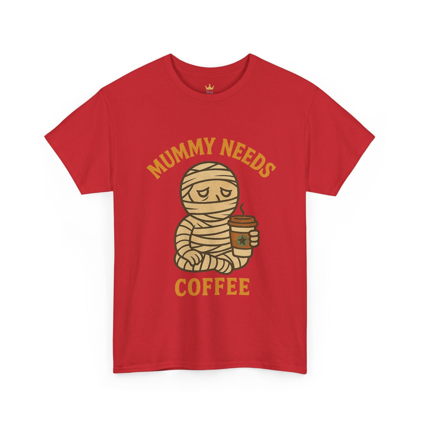 Mummy Needs Coffee Shirt | Funny Halloween Tired Mom Tee with Caffeine Theme
