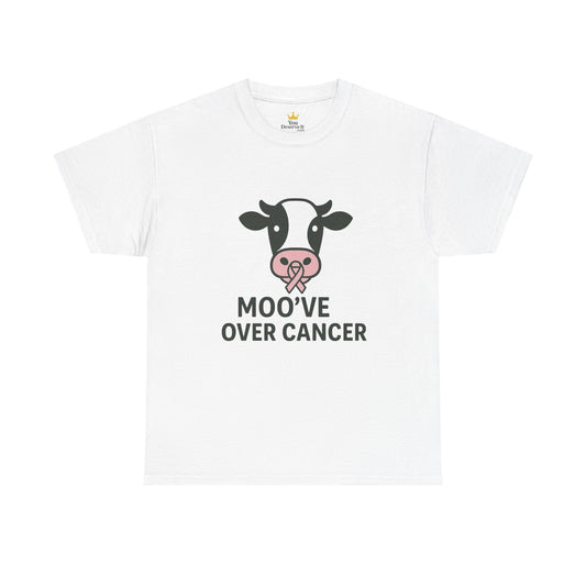 Moo've Over Cancer | Breast Cancer Awareness Cow Tee