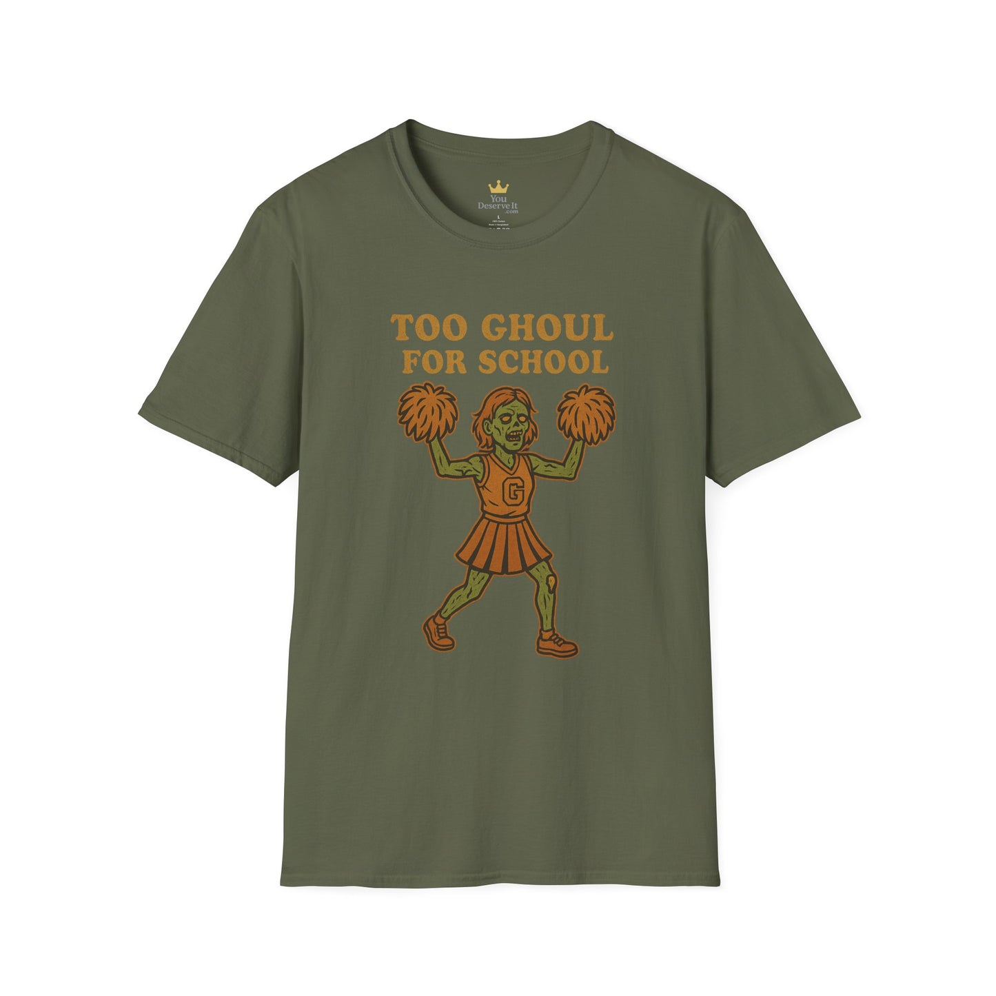 Too Ghoul for School | Zombie Cheerleader Halloween Tee