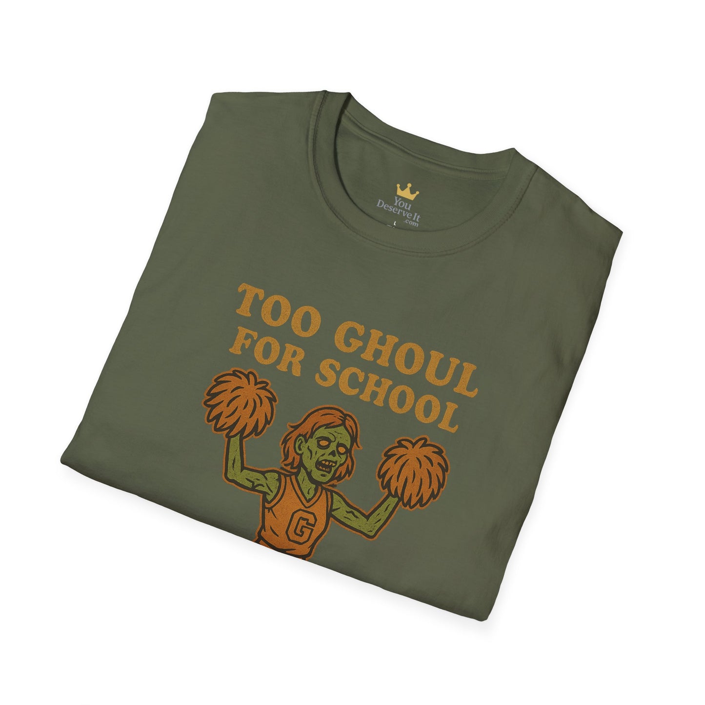 Too Ghoul for School | Zombie Cheerleader Halloween Tee