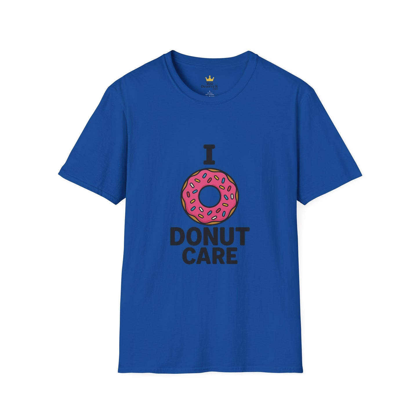I Donut Care | Funny Pink Sprinkle Donut Shirt