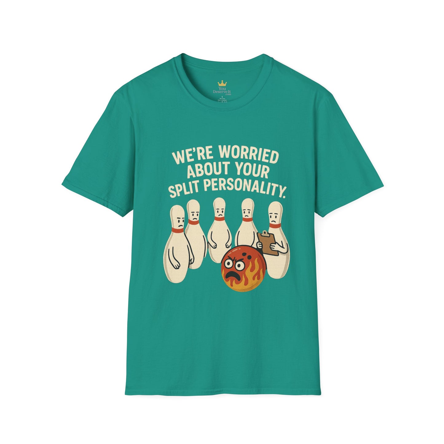 Bowling Intervention T-Shirt | "Split Personality" Funny League Tee