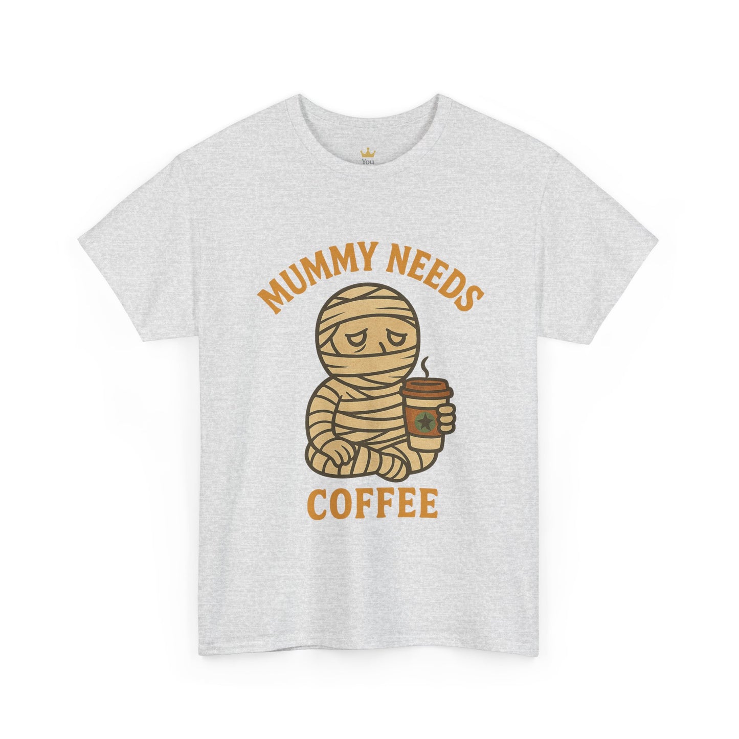 Mummy Needs Coffee Shirt | Funny Halloween Tired Mom Tee with Caffeine Theme