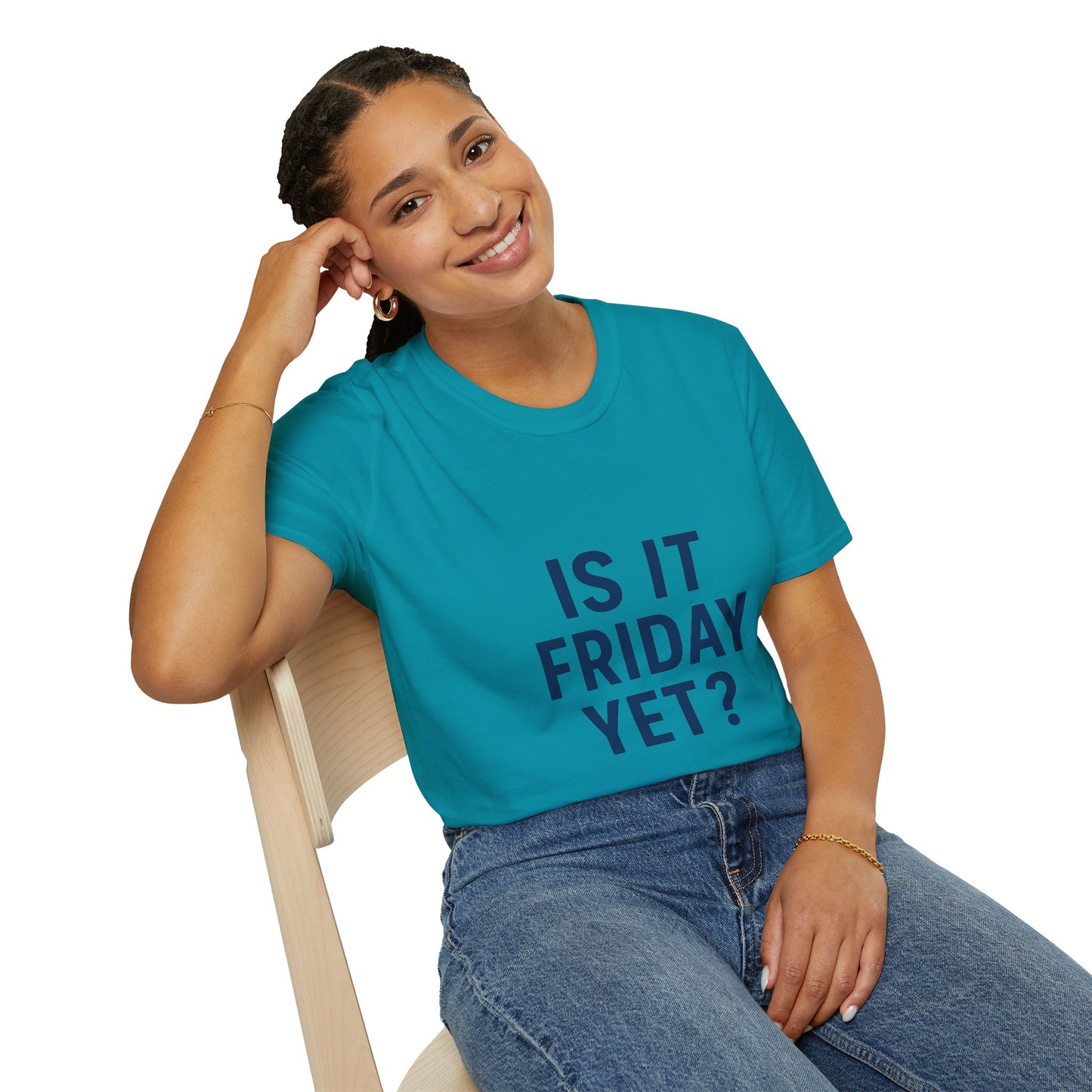 Is It Friday Yet? T-Shirt | Funny Work Week Shirt for Office Zombies