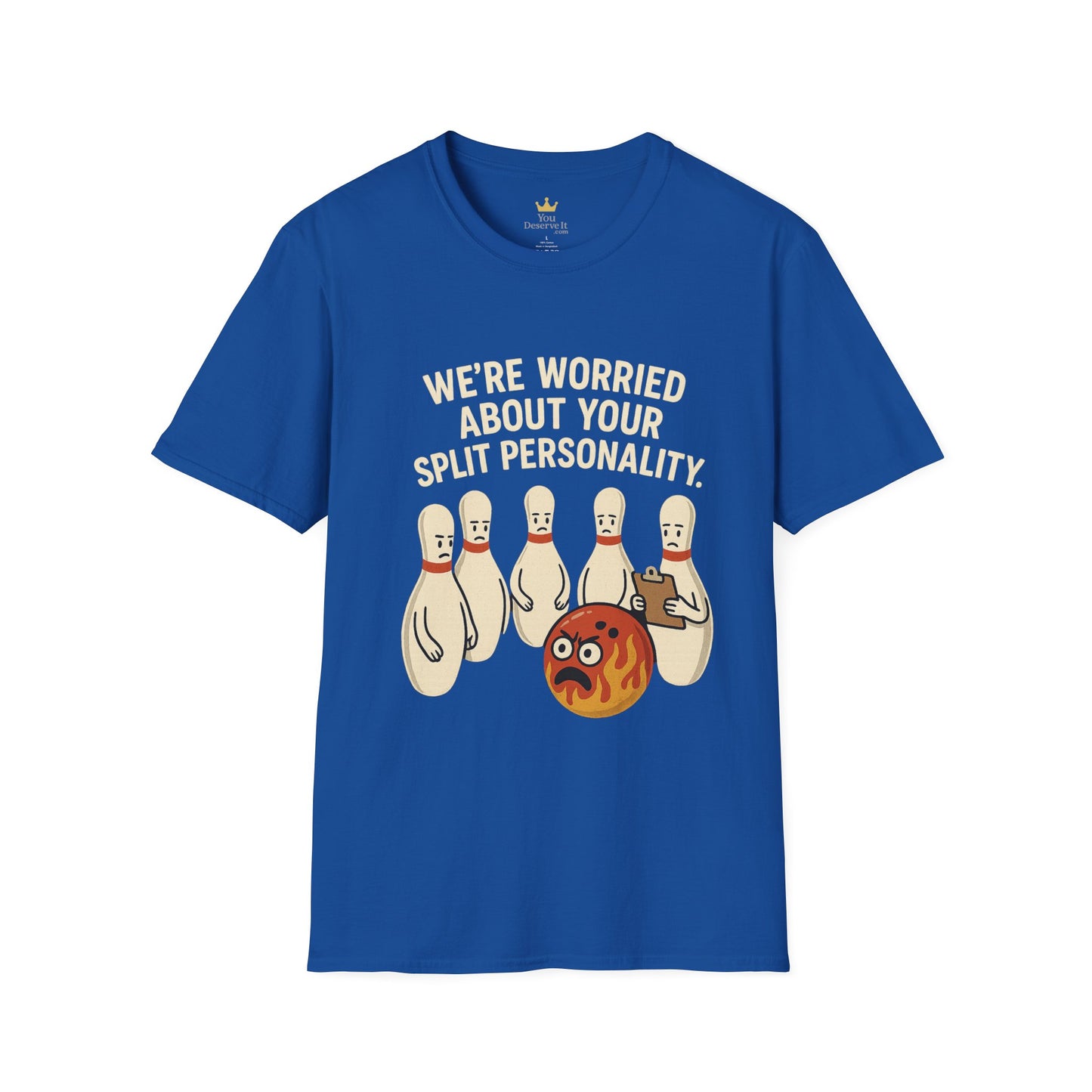 Bowling Intervention T-Shirt | "Split Personality" Funny League Tee