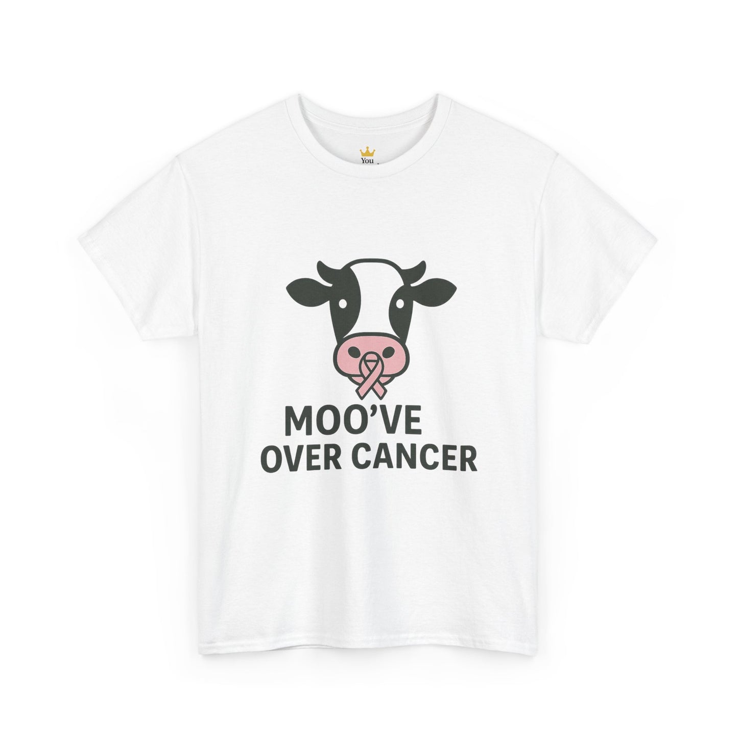 Moo've Over Cancer | Breast Cancer Awareness Cow Tee