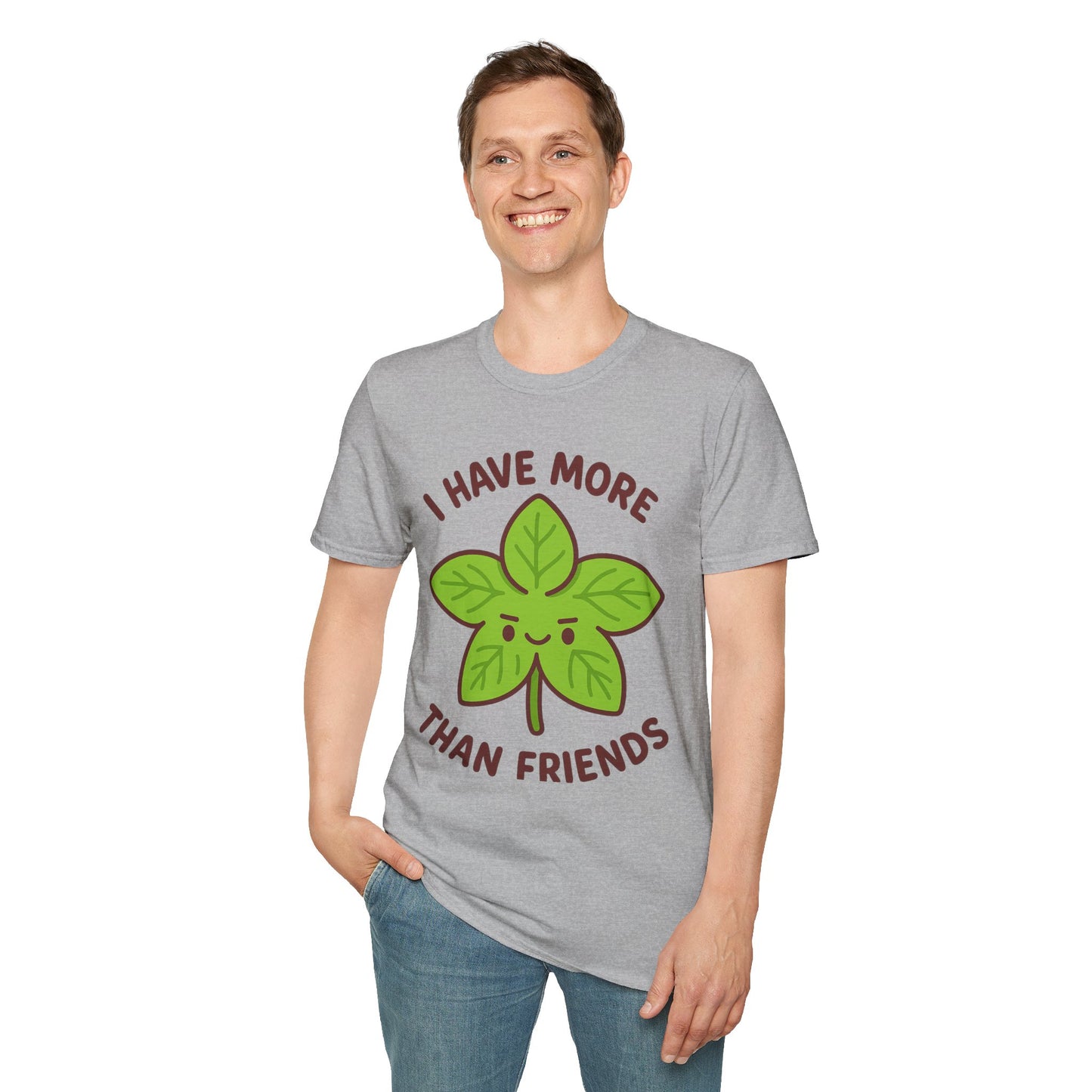 I Have More Basil Than Friends – Cute Kawaii Garden T-Shirt