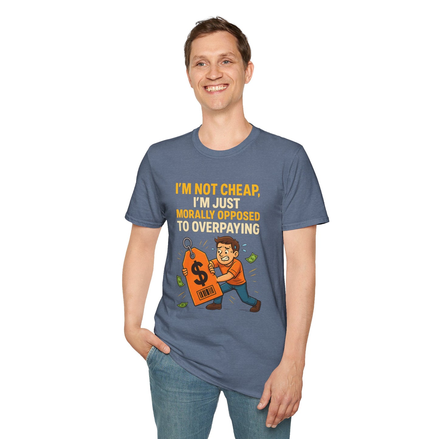 Funny Moral T-Shirt, Casual Tee for Budget-Conscious, Gift for Friends, Birthday Humor, Everyday Wear, Affordable Style