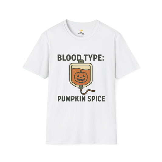 Blood Type: Pumpkin Spice | Funny Fall T-Shirt
