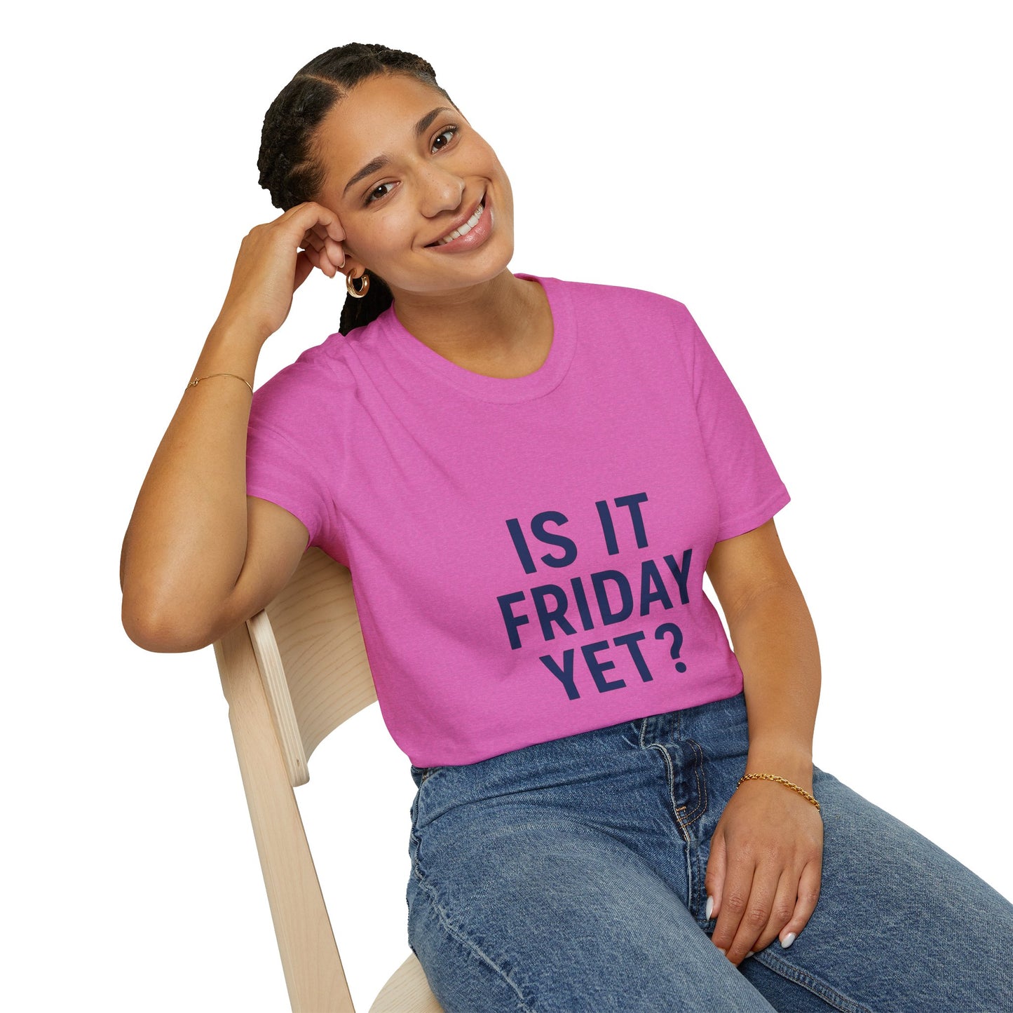 Is It Friday Yet? T-Shirt | Funny Work Week Shirt for Office Zombies