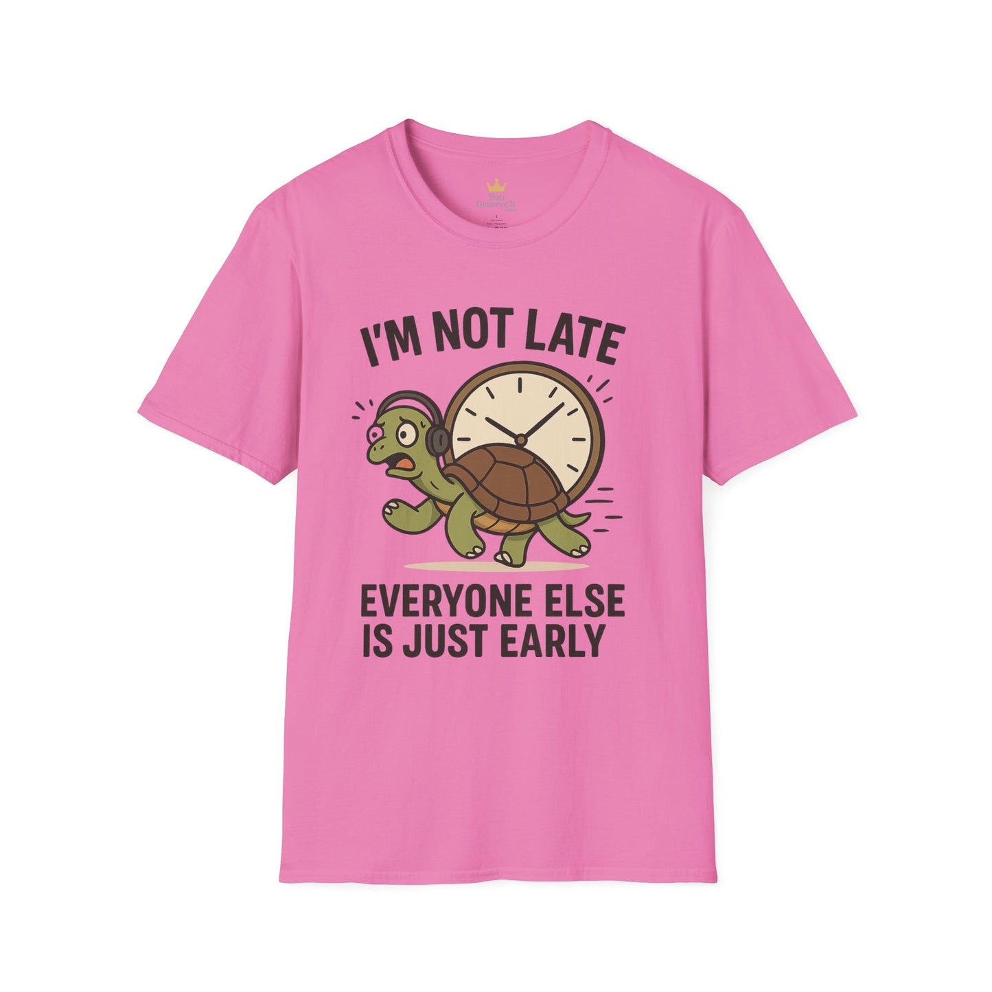 Funny Turtle T-Shirt, Humorous Gift for Friends, Unisex Graphic Tee, Birthday Present, Casual Wear, Animal Lover Shirt