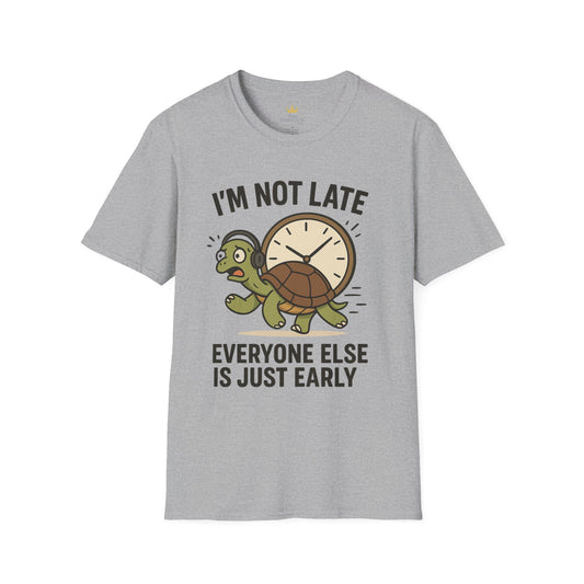 Funny Turtle T-Shirt, Humorous Gift for Friends, Unisex Graphic Tee, Birthday Present, Casual Wear, Animal Lover Shirt