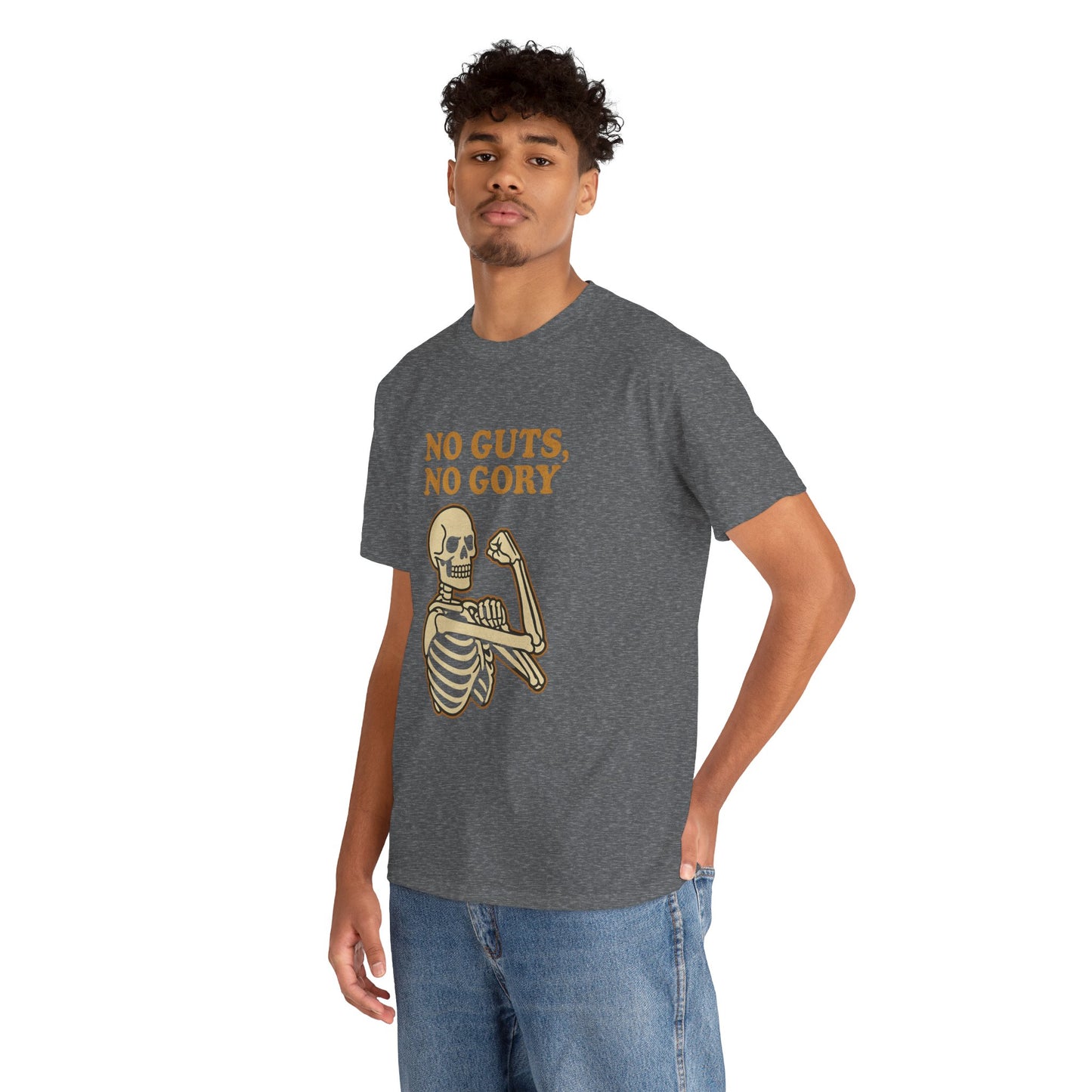 No Guts, No Gory | Halloween Skeleton Motivation Tee
