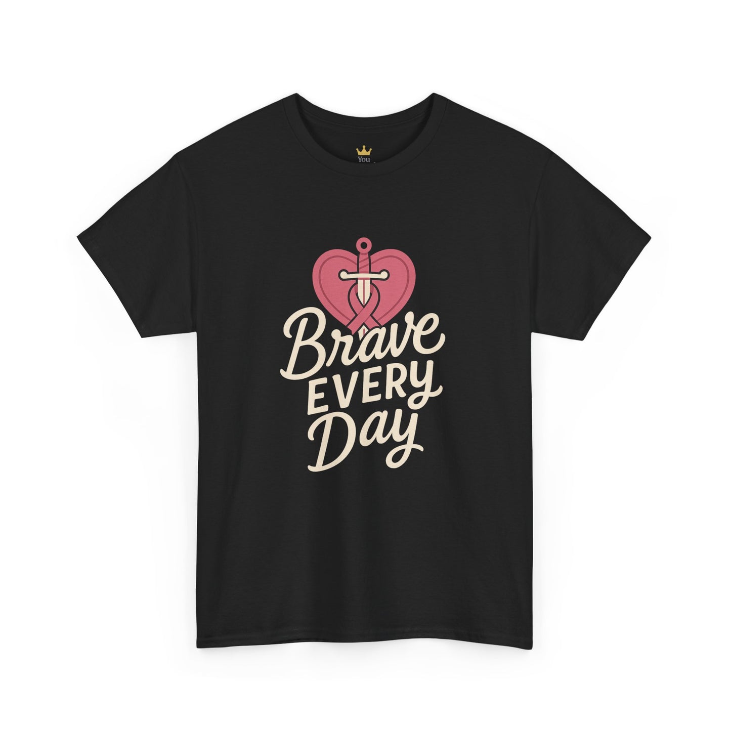 Brave Every Day Shirt | Breast Cancer Awareness Support Tee | Inspirational Courage Graphic T-Shirt