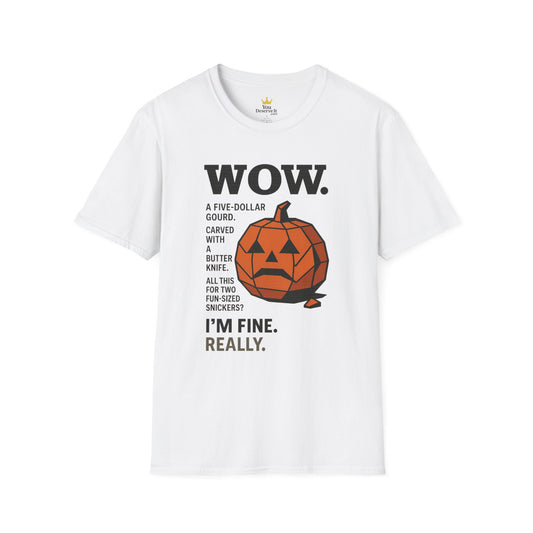 Geometric Jack-O’-Lantern Funny Halloween T-Shirt – Cynical Pumpkin Design