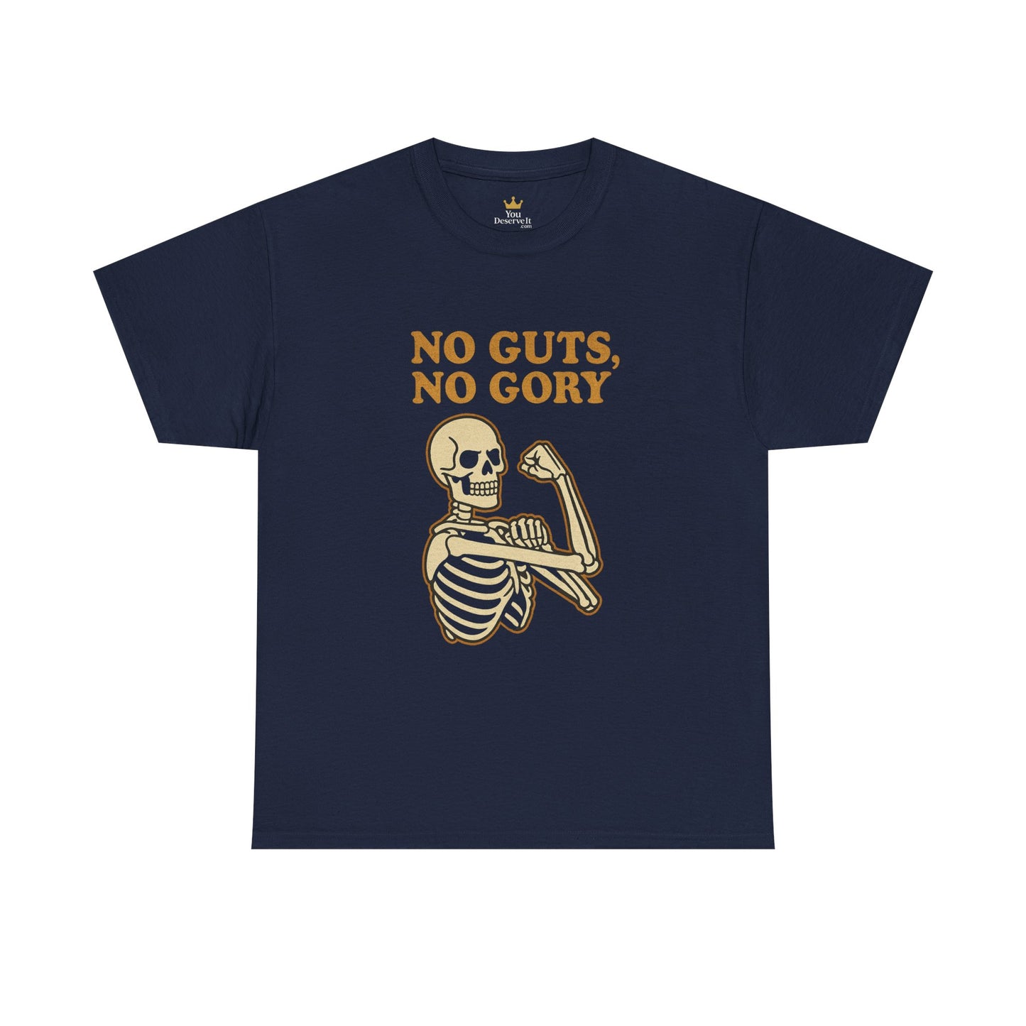 No Guts, No Gory | Halloween Skeleton Motivation Tee