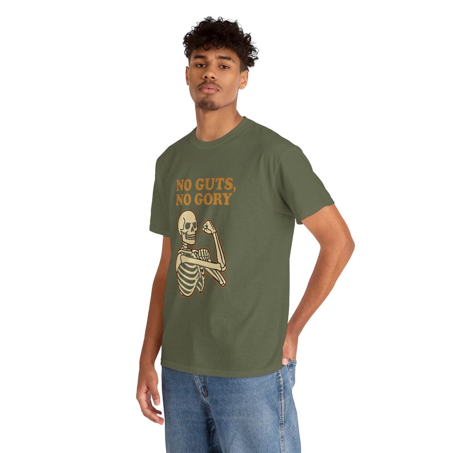 No Guts, No Gory | Halloween Skeleton Motivation Tee
