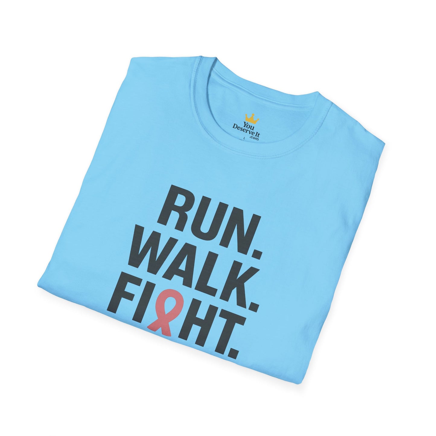 Run. Walk. Fight. Repeat. | Breast Cancer Awareness Tee