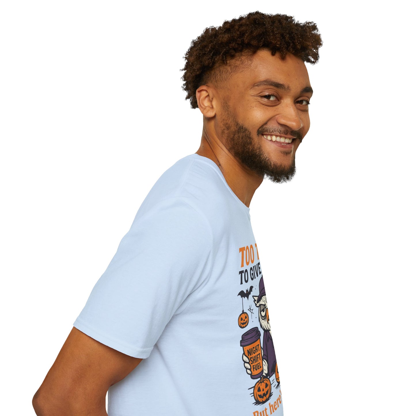 Too Tired To Give A Hoot – Funny Halloween Owl Donut T-Shirt